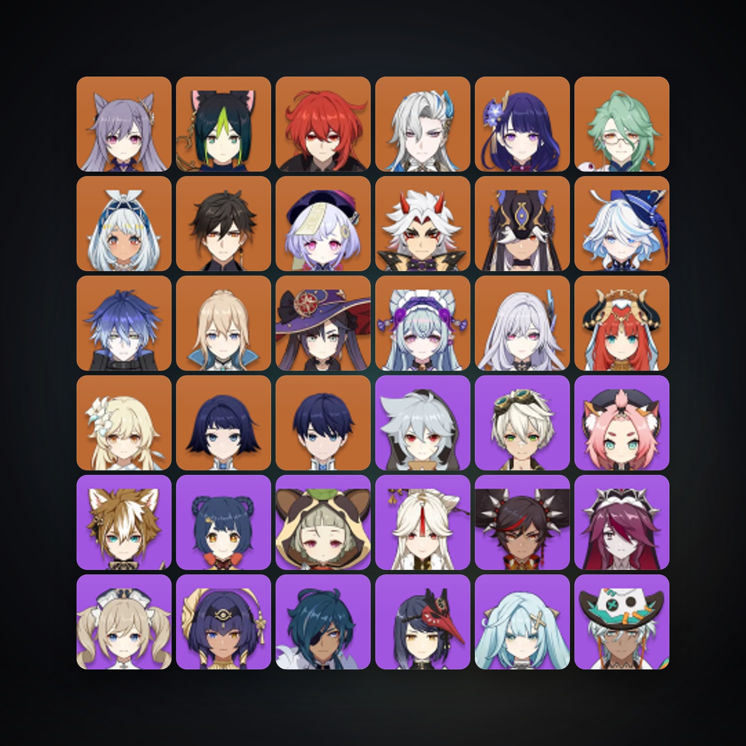 جينشن إمباكت | AR 57 | 64 شخصية | 18× 5★ — HabibiAccounts