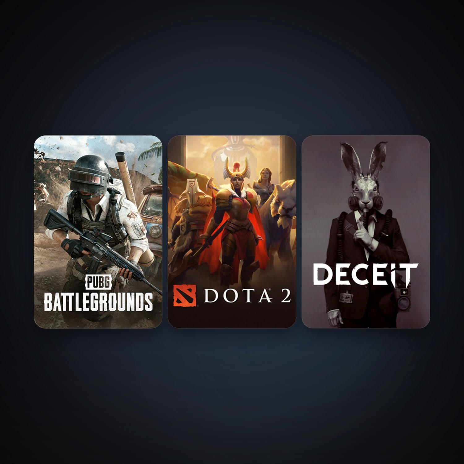 Dota 2 + Deceit, 3 games, clean — HabibiAccounts