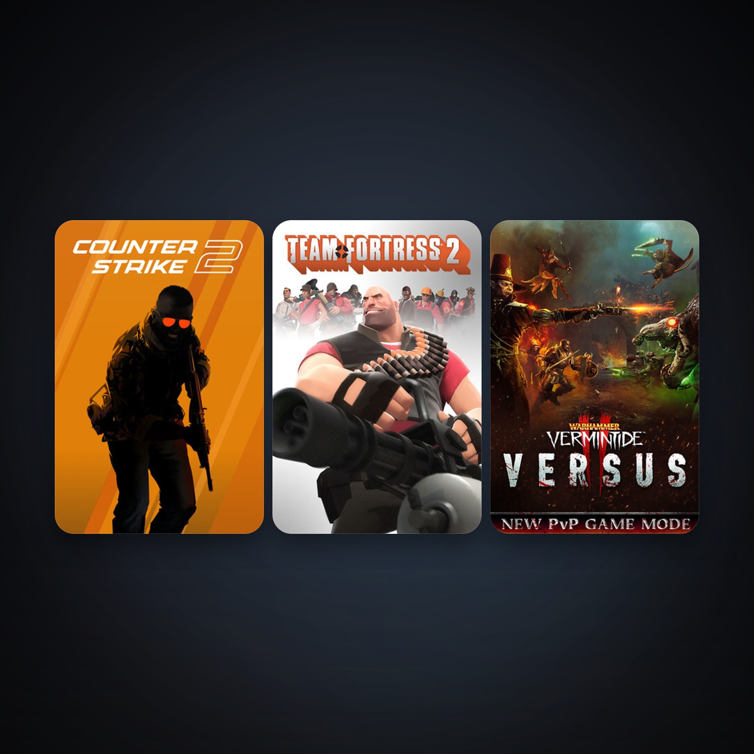 Team Fortress 2 + CS2 Prime, 3 games, clean — HabibiAccounts