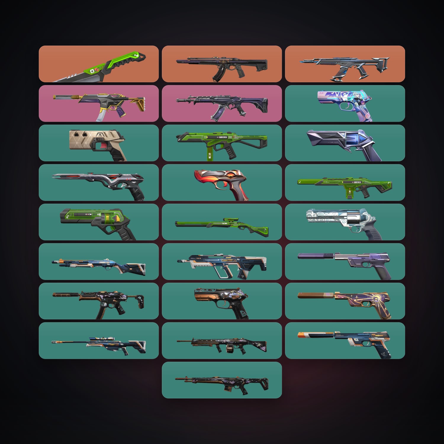 AP Plat 1 locker — 1 knives, 26 skins, lvl 168 — HabibiAccounts