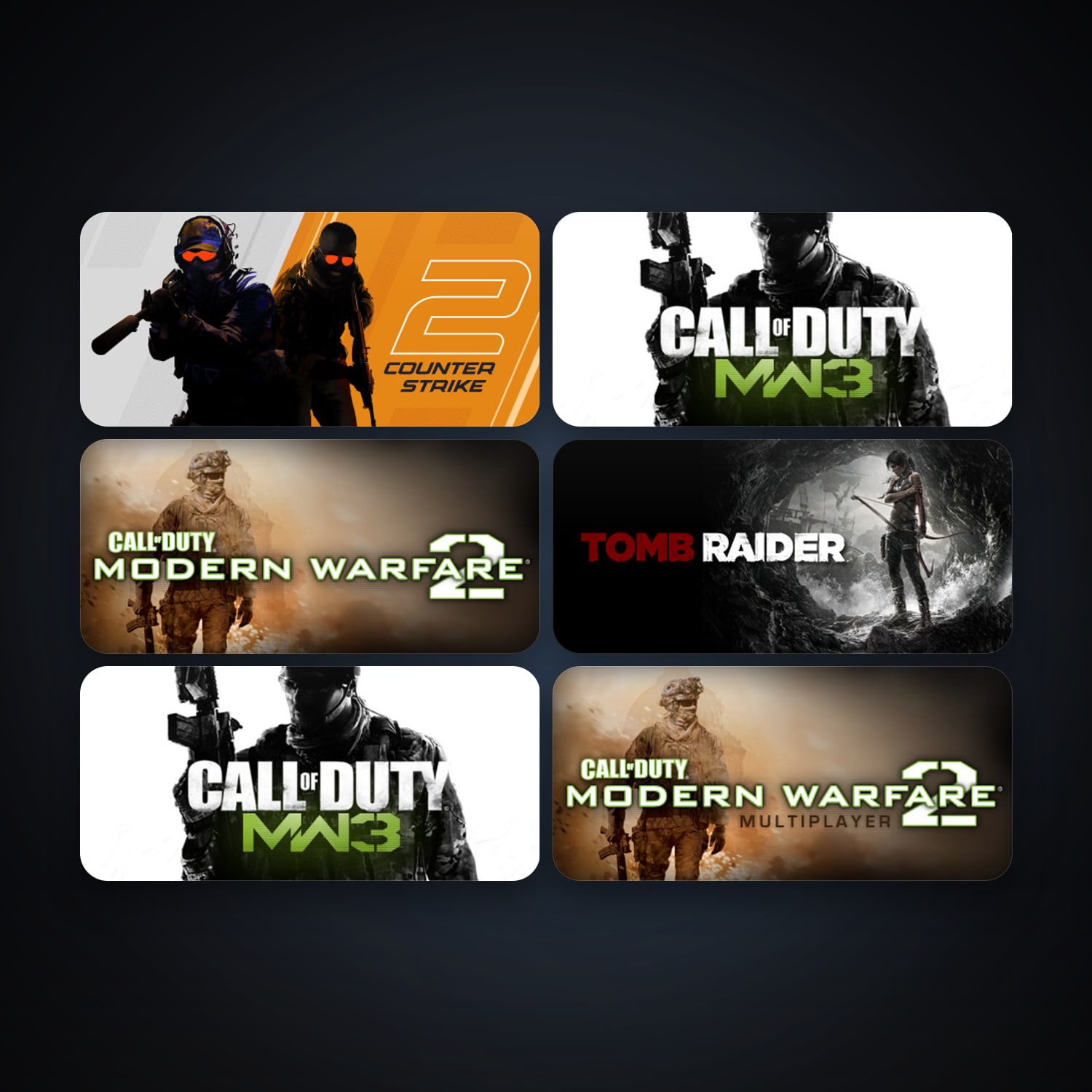 CS2 Prime + Call of Duty: Modern Warfare 2 (2009), 8 games, clean — HabibiAccounts