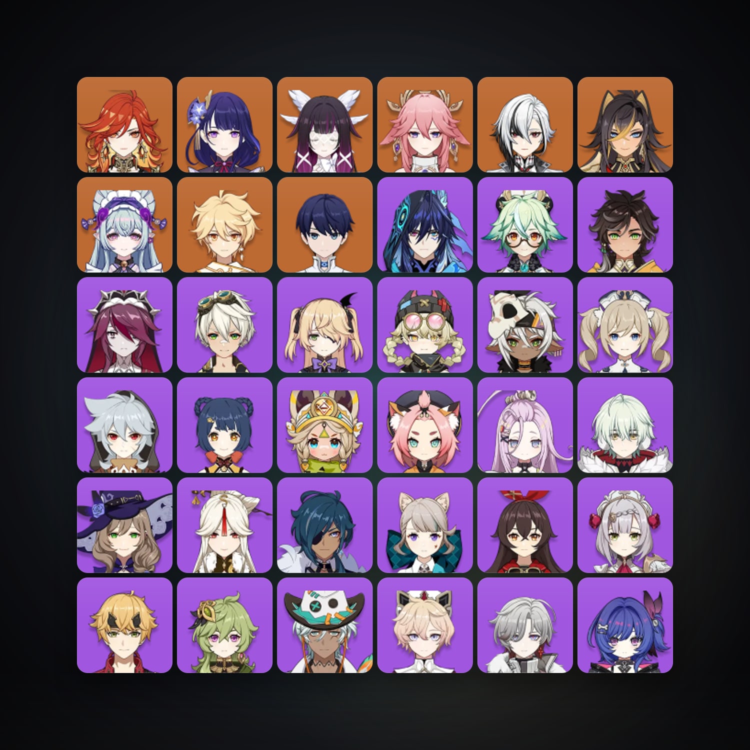 Genshin Impact | AR 56 | 42 Chars | 7× 5★ — Genshin / miHoYo Account — HabibiAccounts