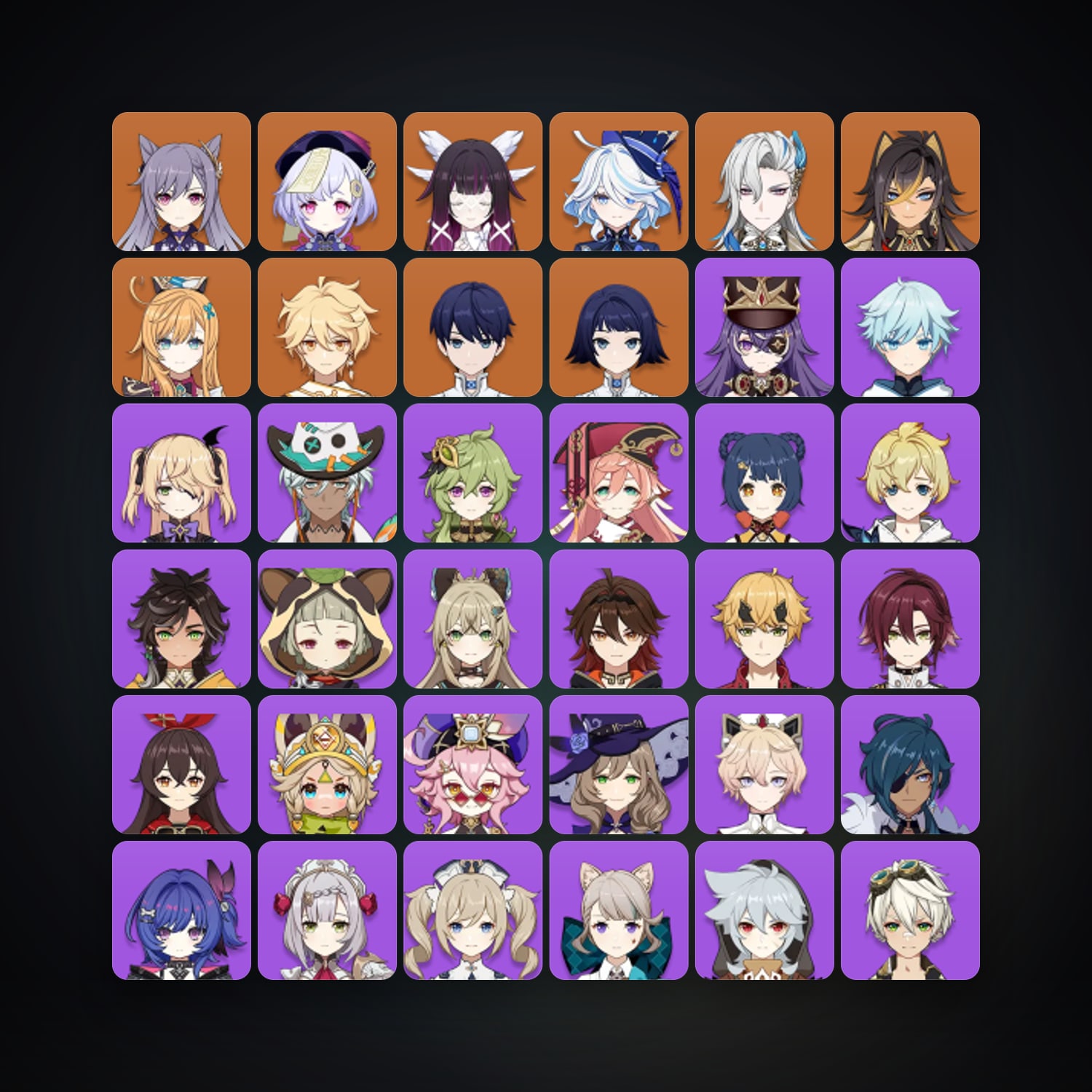 Genshin Impact | AR 55 | 48 Chars | 7× 5★ — Genshin / miHoYo Account — HabibiAccounts