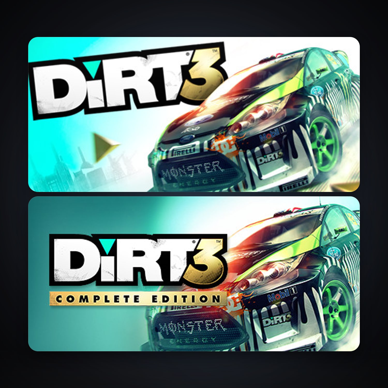 DiRT 3 + DiRT 3 Complete Edition, 3 games, clean — HabibiAccounts