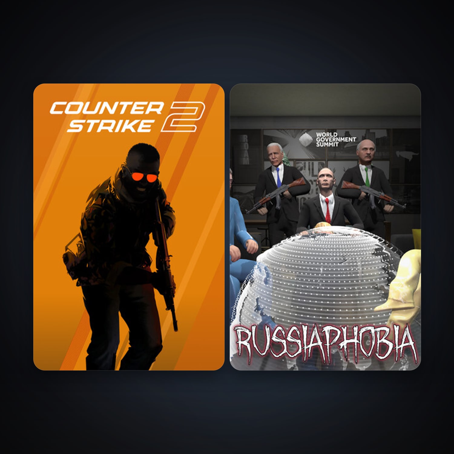 CS2 Prime + RUSSIAPHOBIA, 2 games, clean — HabibiAccounts