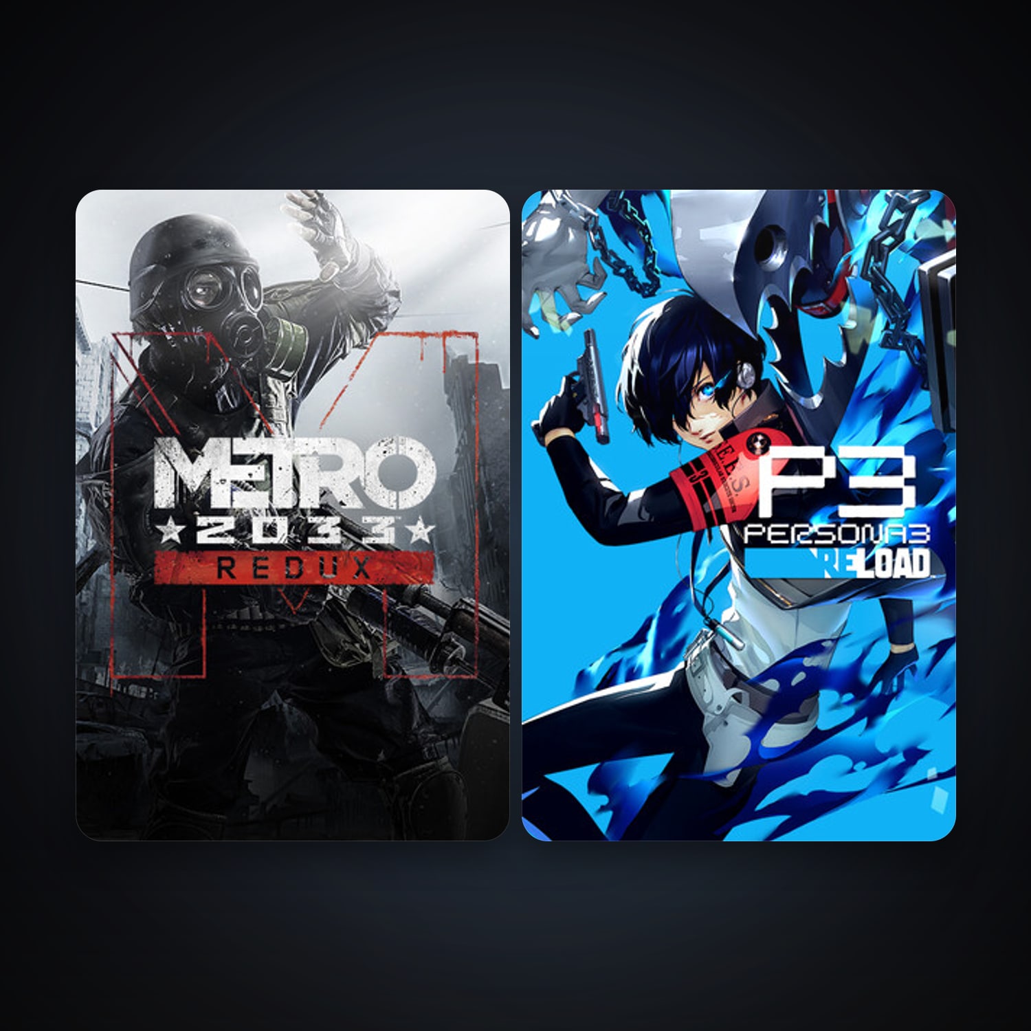 Metro 2033 Redux + Persona 3 Reload, 5 games, clean — HabibiAccounts