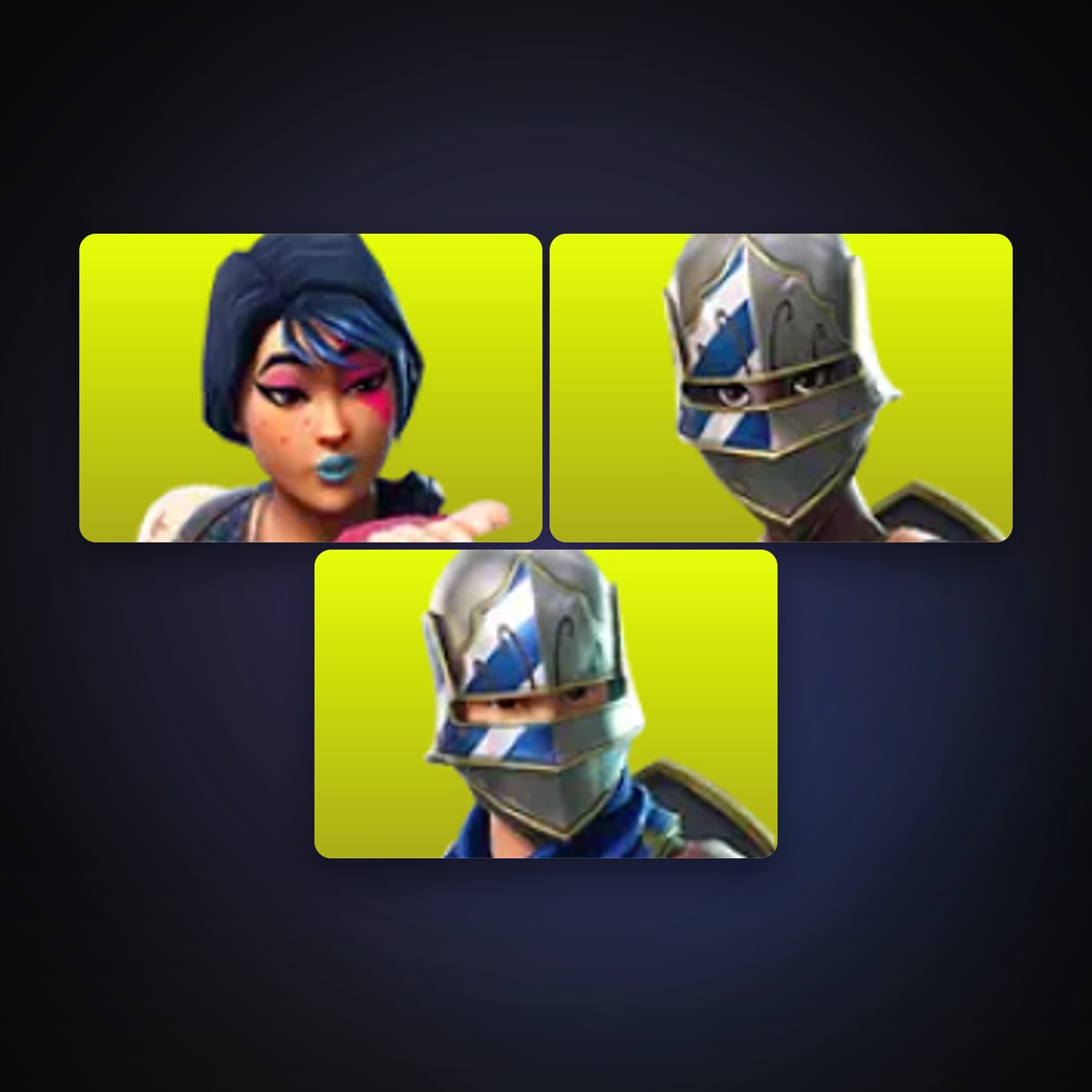 حساب فورتنايت Sparkle Specialist وBlue Squire، لوكر 3 سكن، 250 فيبوكس، لفل 183، 22 فوز — HabibiAccounts