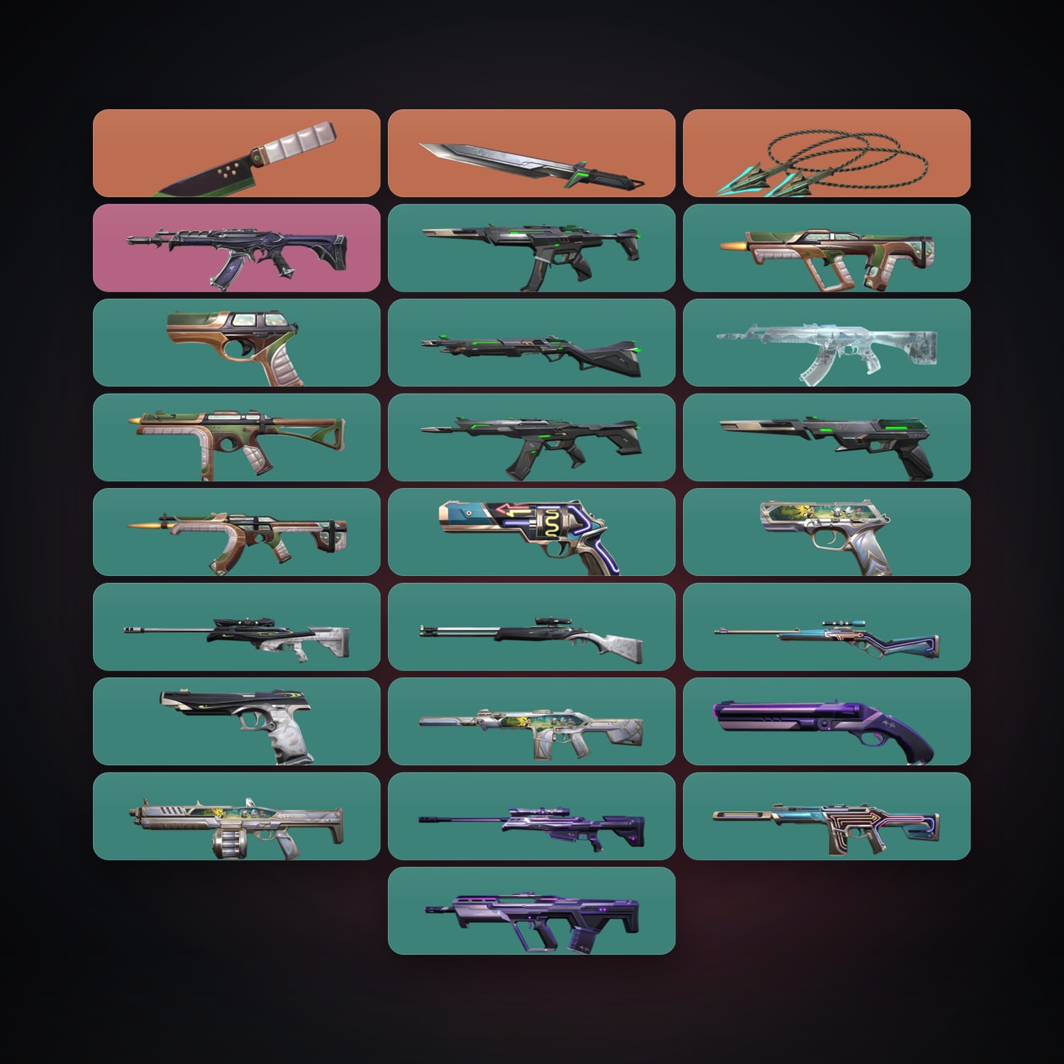 BR Silver 3 locker — 3 knives, 28 skins, lvl 42 — HabibiAccounts