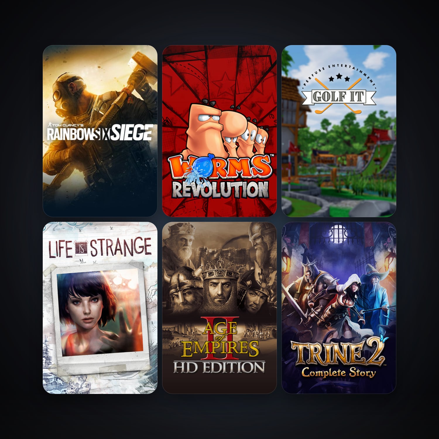 Trine 2: Complete Story + Worms Revolution, 10 games, clean — HabibiAccounts