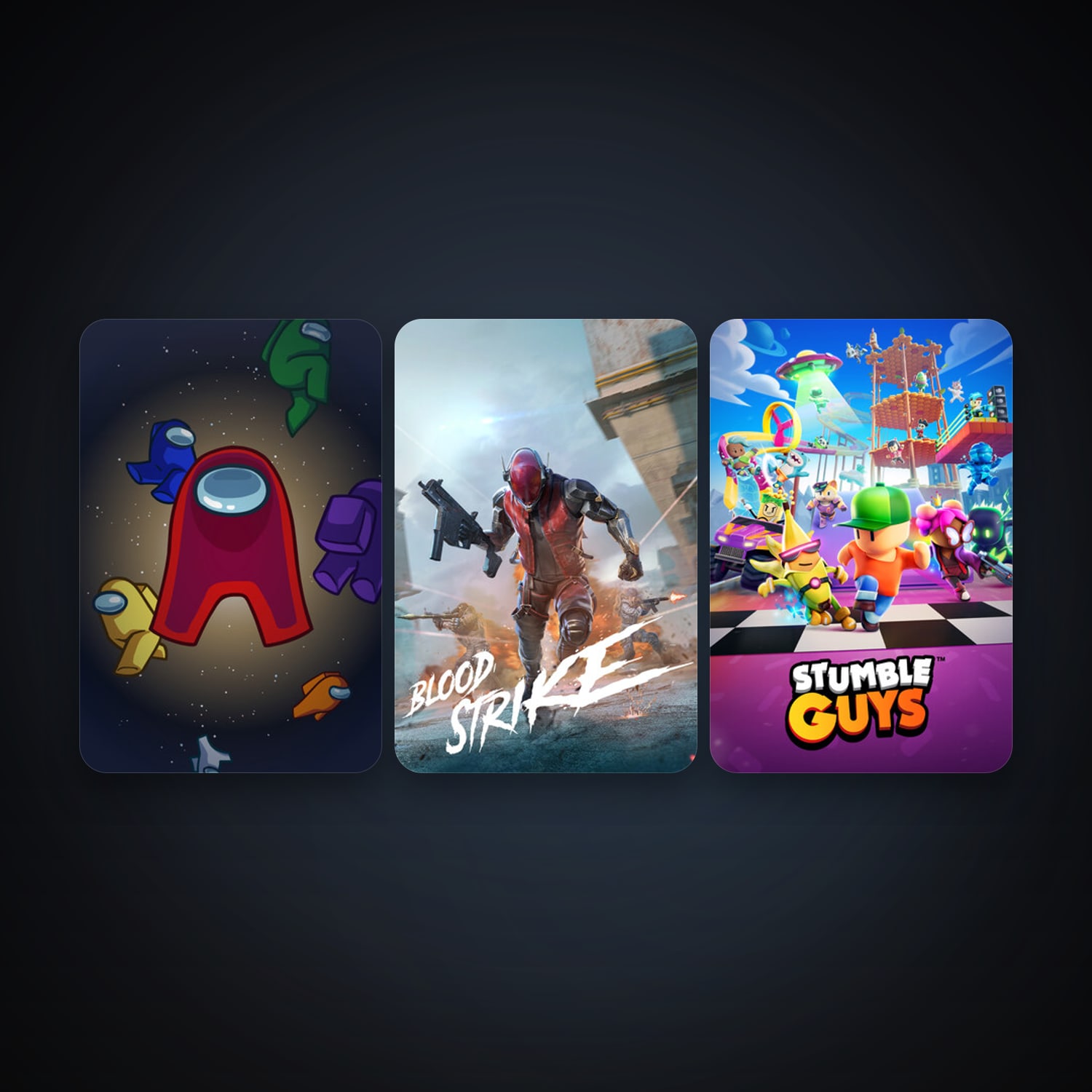 Among Us + Stumble Guys, 10 games, clean — HabibiAccounts