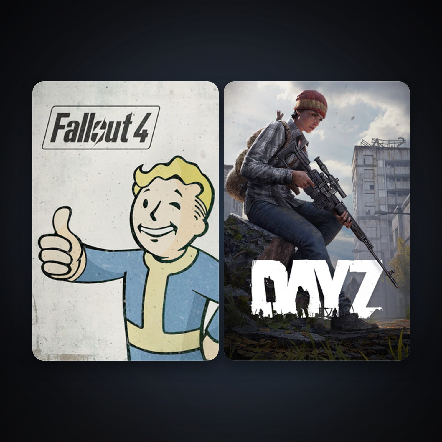 DayZ + Fallout 4, 4 games, clean — HabibiAccounts