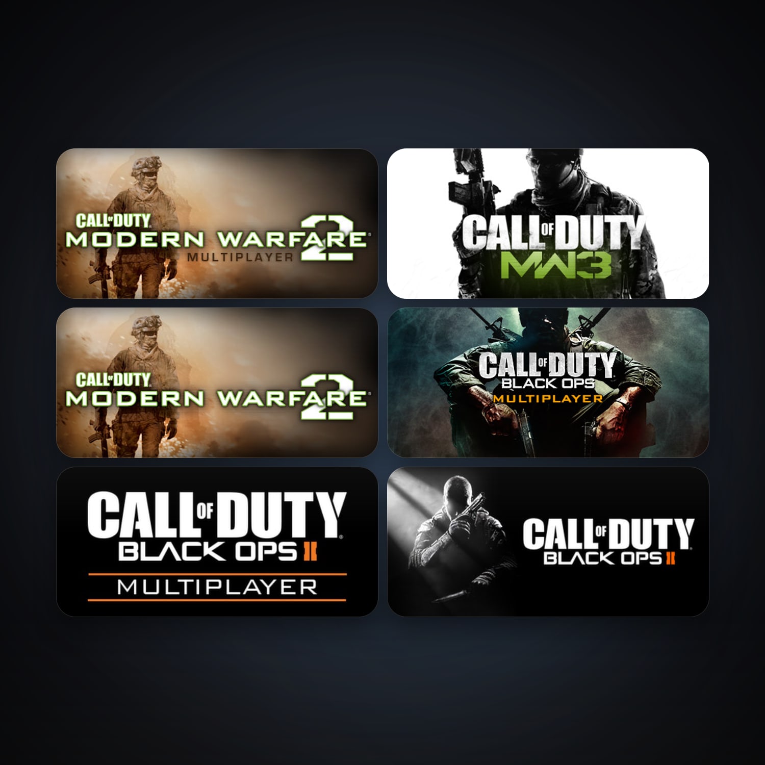 Call of Duty: Modern Warfare 2 (2009) + Call of Duty: Modern Warfare 2 - Multiplayer (2009), 9 games, clean — HabibiAccounts