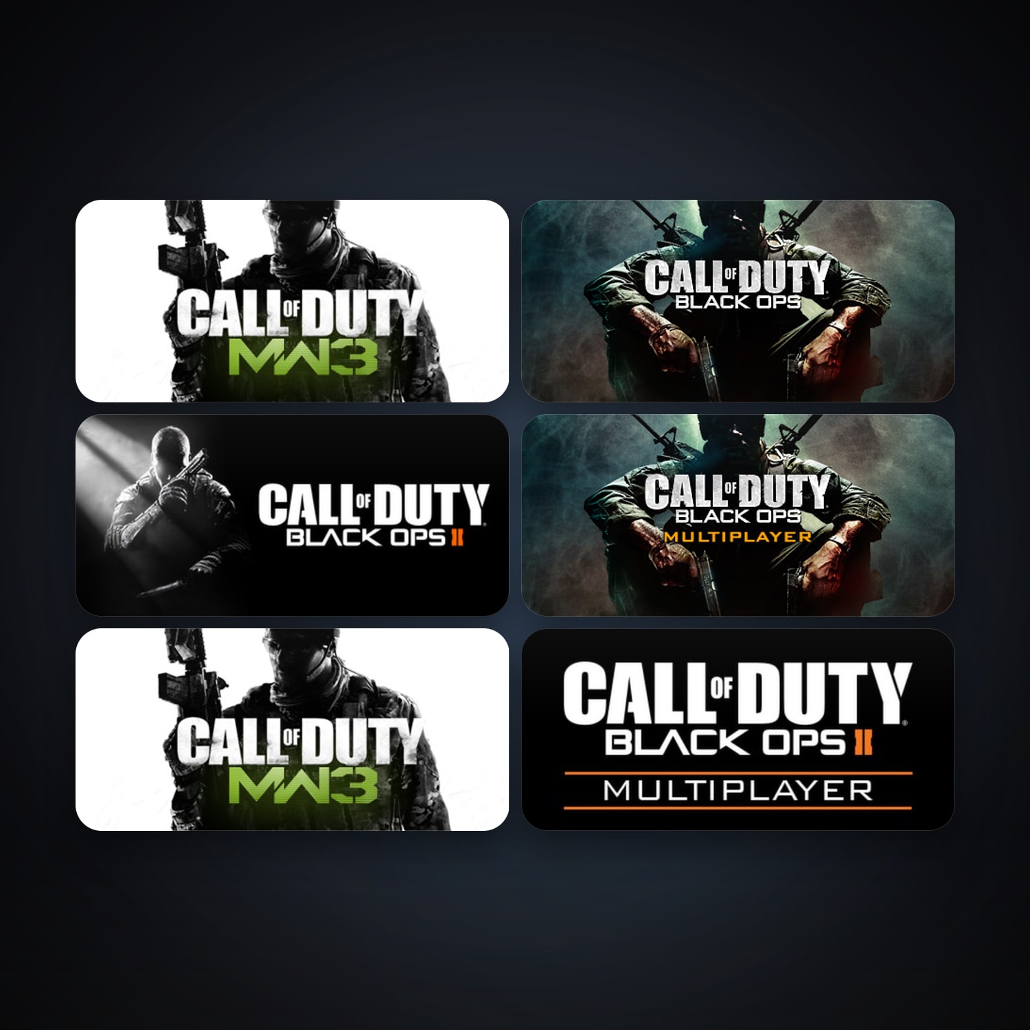 Call of Duty: Modern Warfare 3 (2011) + Call of Duty: Modern Warfare 3 - Multiplayer, 7 games, clean — HabibiAccounts