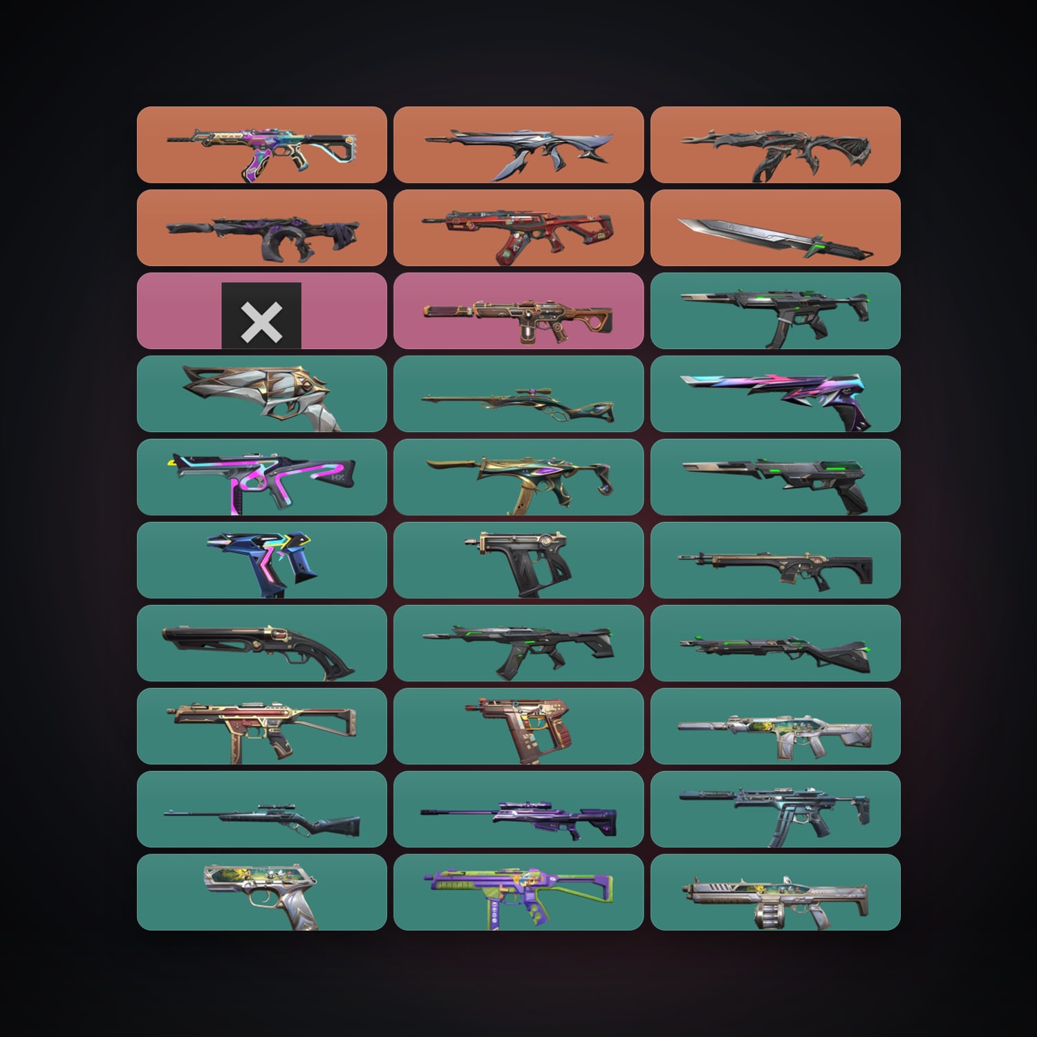 EU Gold 3 locker — 1 knives, 47 skins, lvl 176 — HabibiAccounts