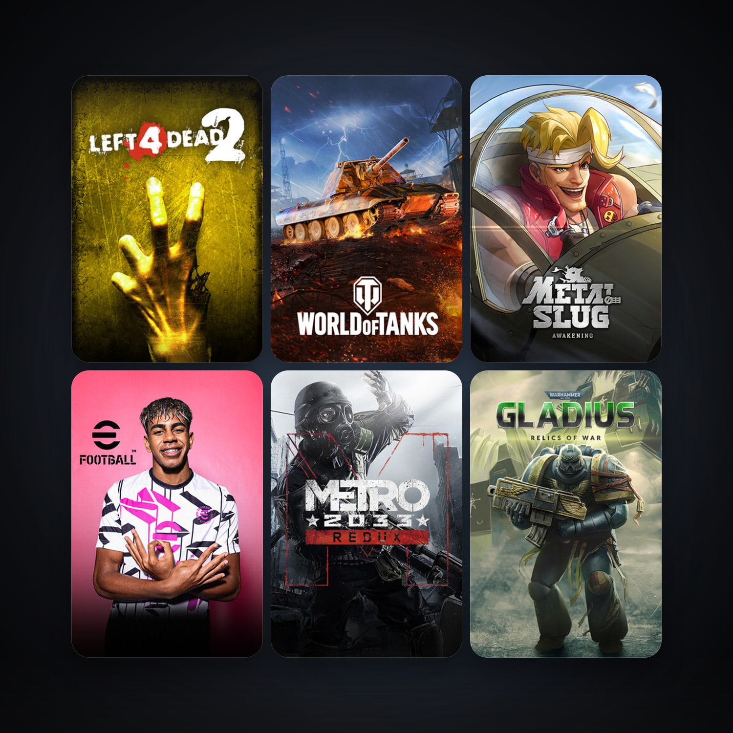 Left 4 Dead 2 + Metro 2033 Redux, 7 games, clean — HabibiAccounts