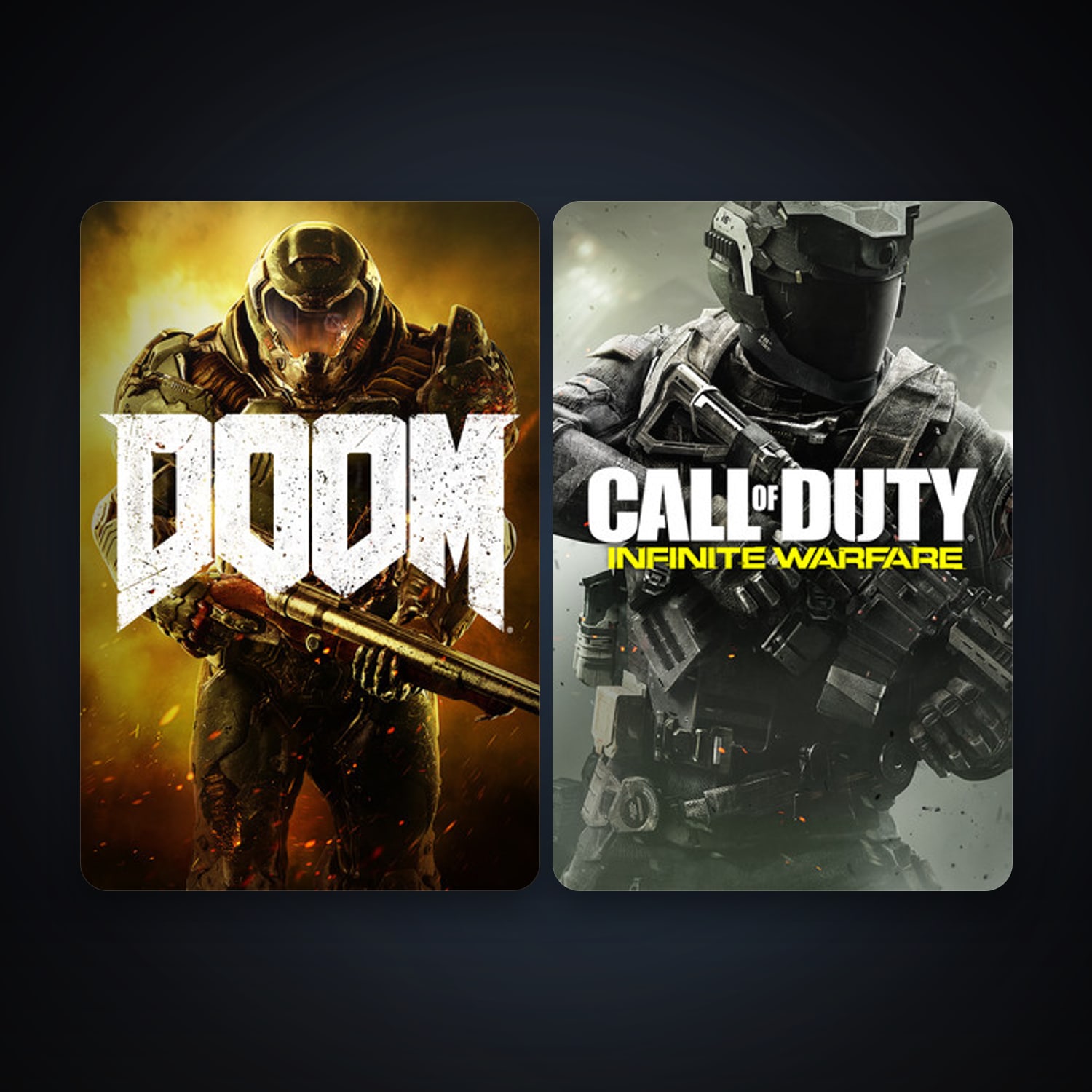 Call of Duty: Infinite Warfare + DOOM, 2 games, clean — HabibiAccounts