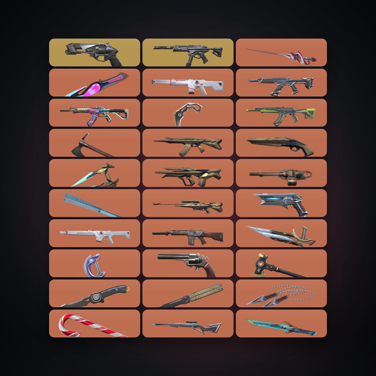 AP Plat 1 locker — 15 knives, 181 skins, lvl 242 — HabibiAccounts