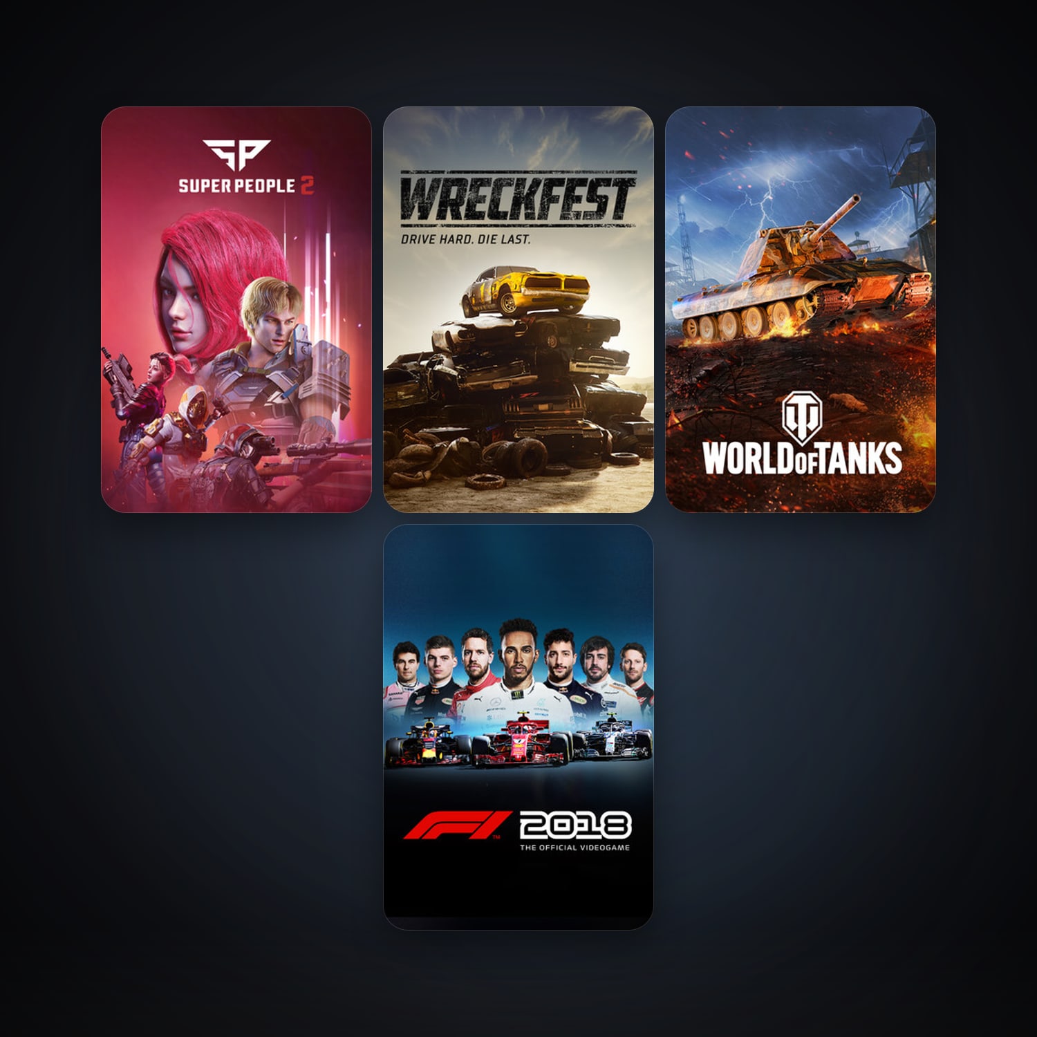 Next Car Game: Wreckfest + F1 2018, 12 games, clean — HabibiAccounts