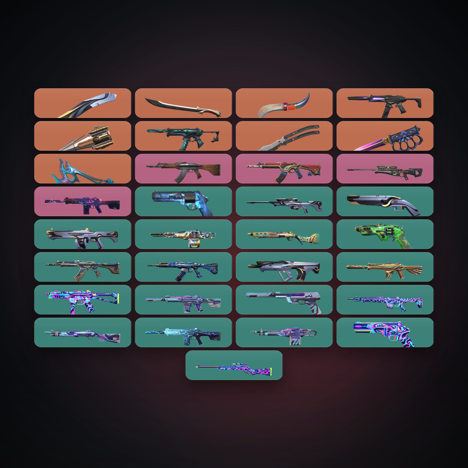 EU Silver 1 locker — 7 knives, 33 skins, lvl 27 — HabibiAccounts