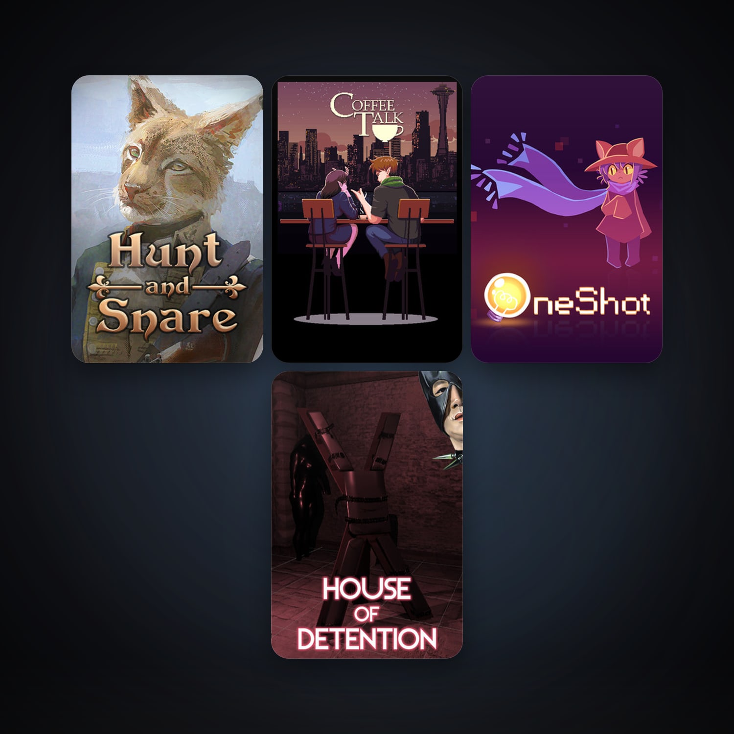 OneShot + Coffee Talk, 8 games, clean — HabibiAccounts