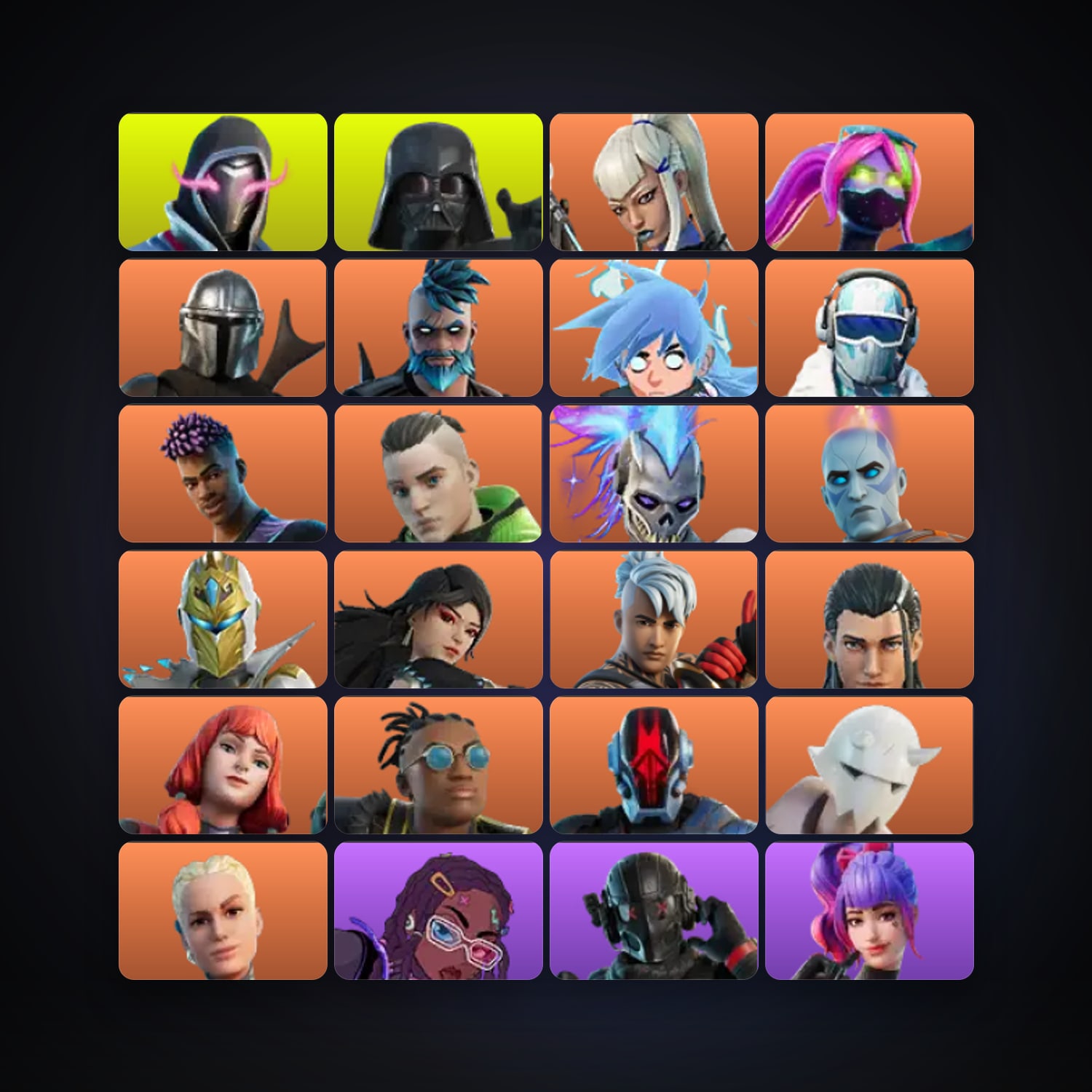 Fortnite locker — 235 skins — 300 V-Bucks — lvl 1871 — HabibiAccounts