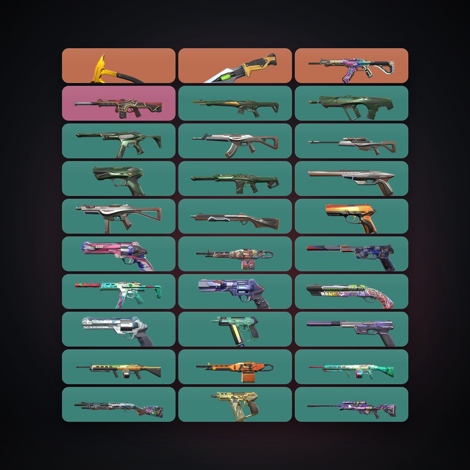 AP Gold 3 locker — 2 knives, 40 skins, lvl 186 — HabibiAccounts