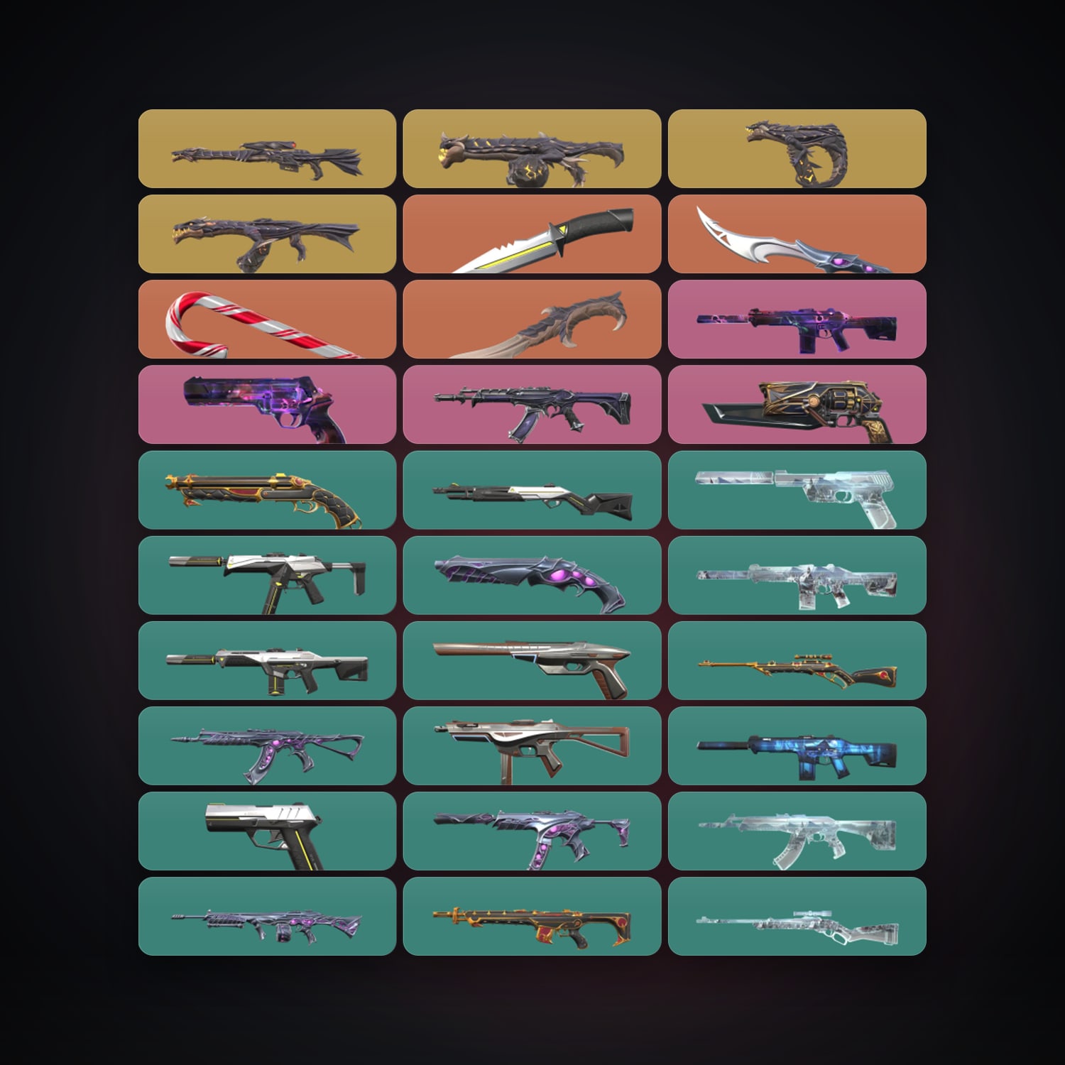 NA Silver 1 locker — 4 knives, 58 skins, lvl 97 — HabibiAccounts