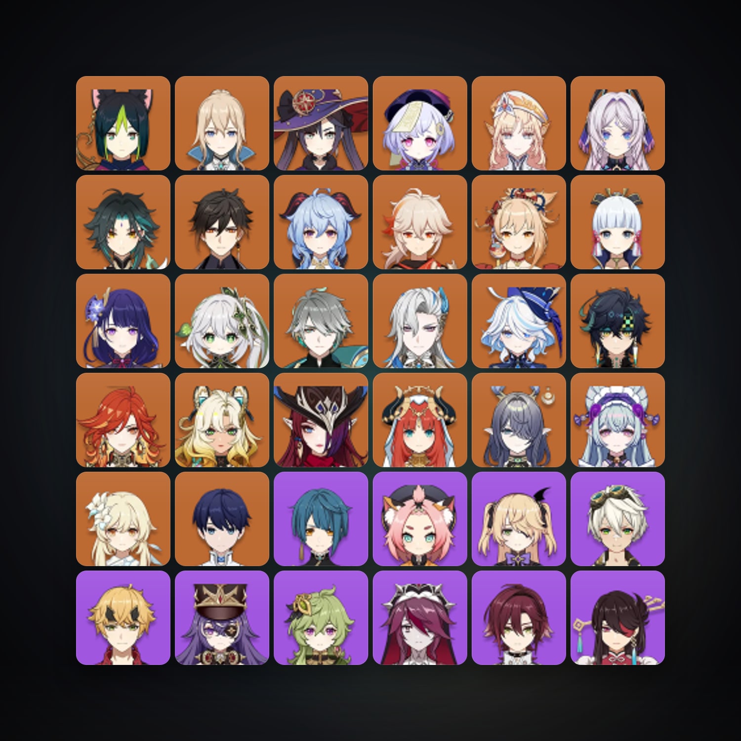 جينشن إمباكت | AR 60 | 74 شخصية | 24× 5★ — HabibiAccounts