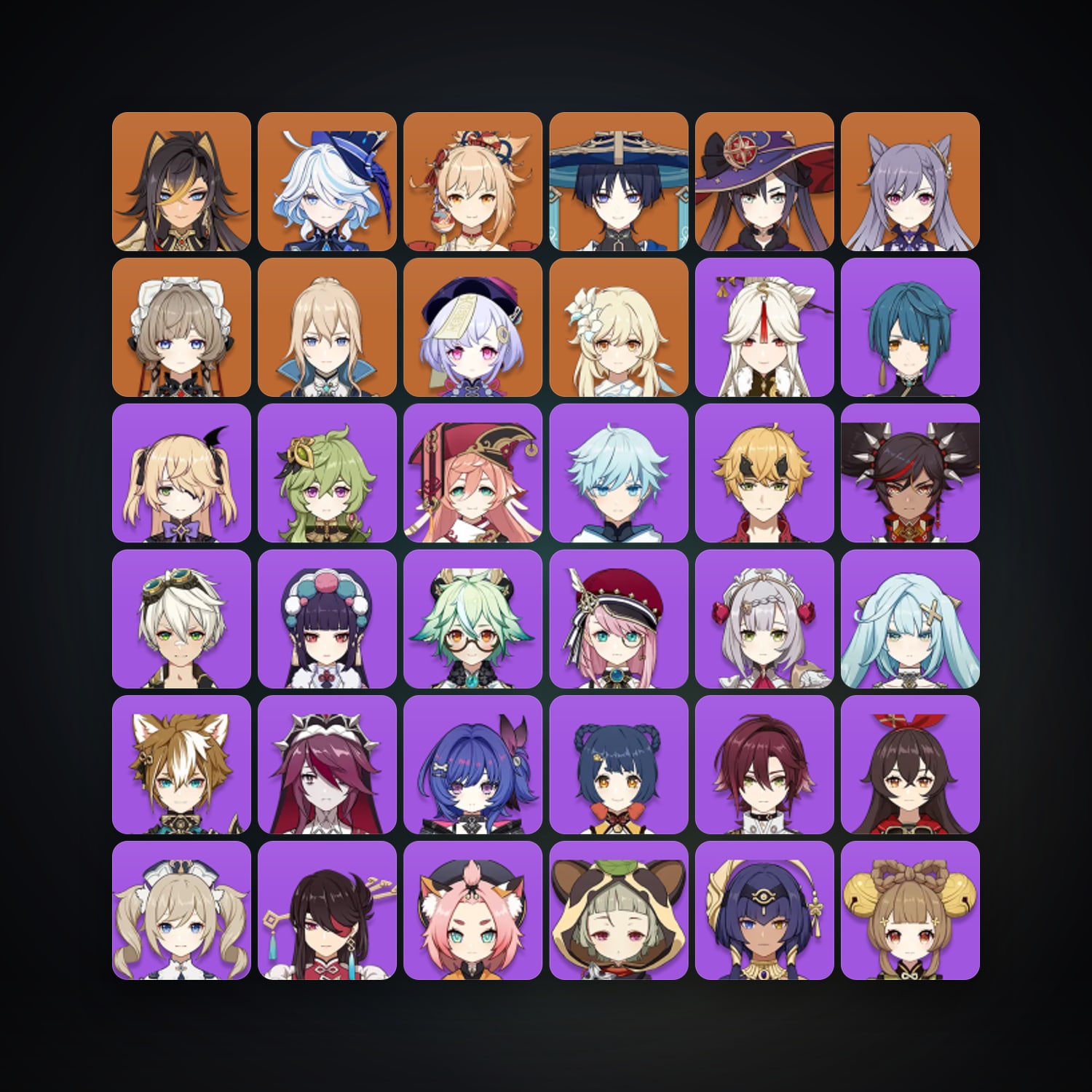 Genshin Impact | AR 55 | 42 Chars | 9× 5★ — Genshin / miHoYo Account · 259487636 — HabibiAccounts