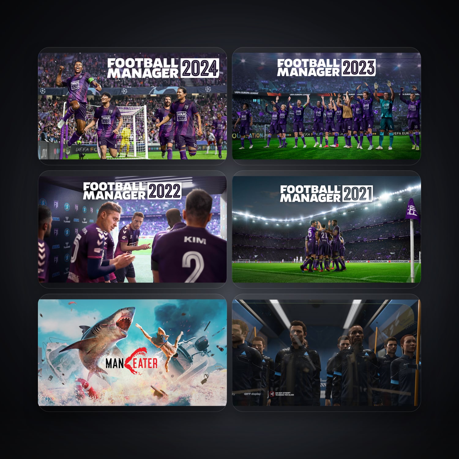 هالحساب إبك فيه Football Manager 2024 وFootball Manager 2023، TR، 667 ألعاب — HabibiAccounts