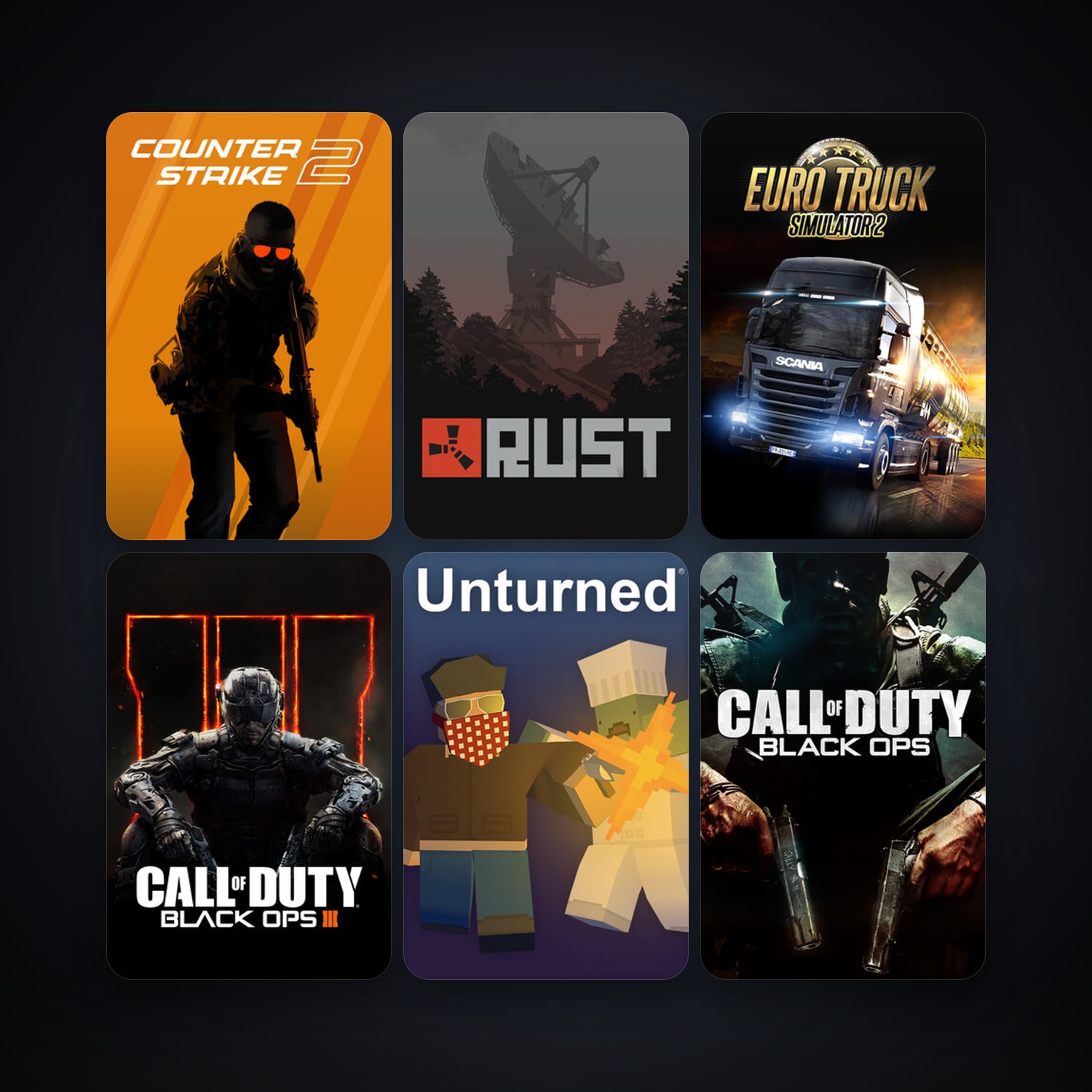 CS2 Prime + Call of Duty: Black Ops, 49 games, Steam 10, clean — HabibiAccounts
