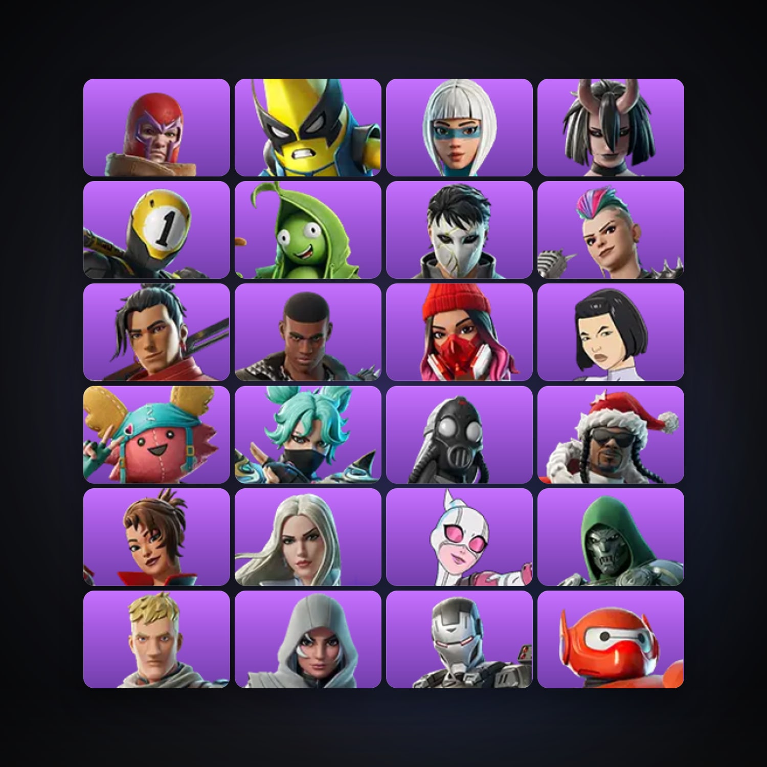 Fortnite locker — 38 skins — 150 V-Bucks — lvl 2007 — HabibiAccounts