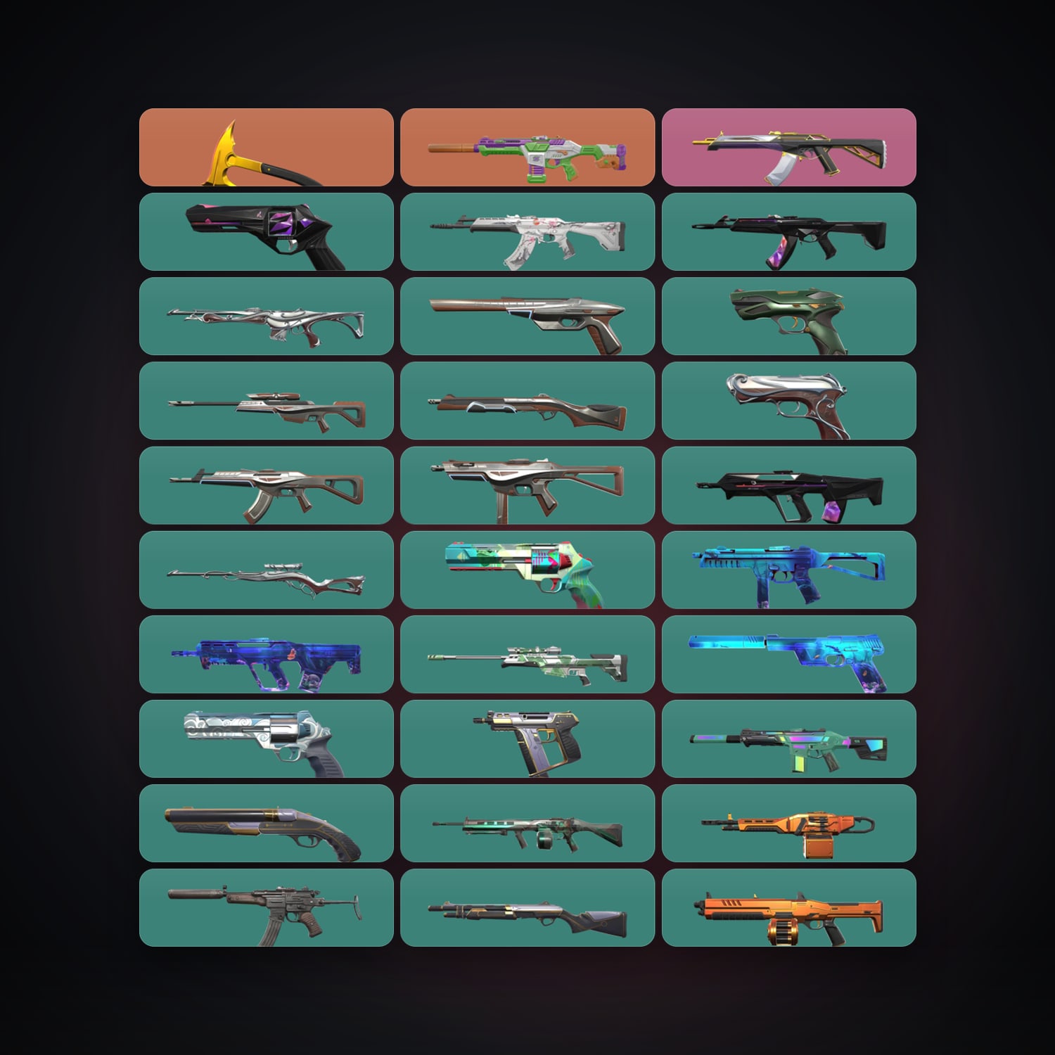 LA Plat 2 locker — 1 knives, 40 skins, lvl 92 — HabibiAccounts