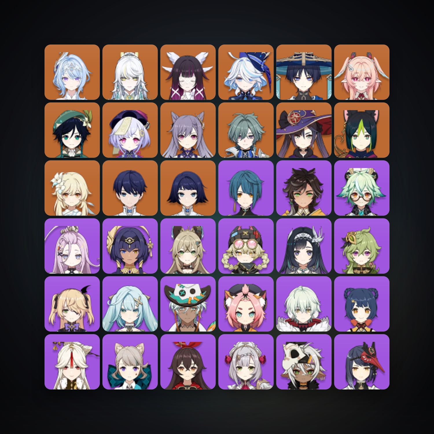 Genshin Impact | AR 57 | 57 Chars | 12× 5★ — Genshin / miHoYo Account — HabibiAccounts