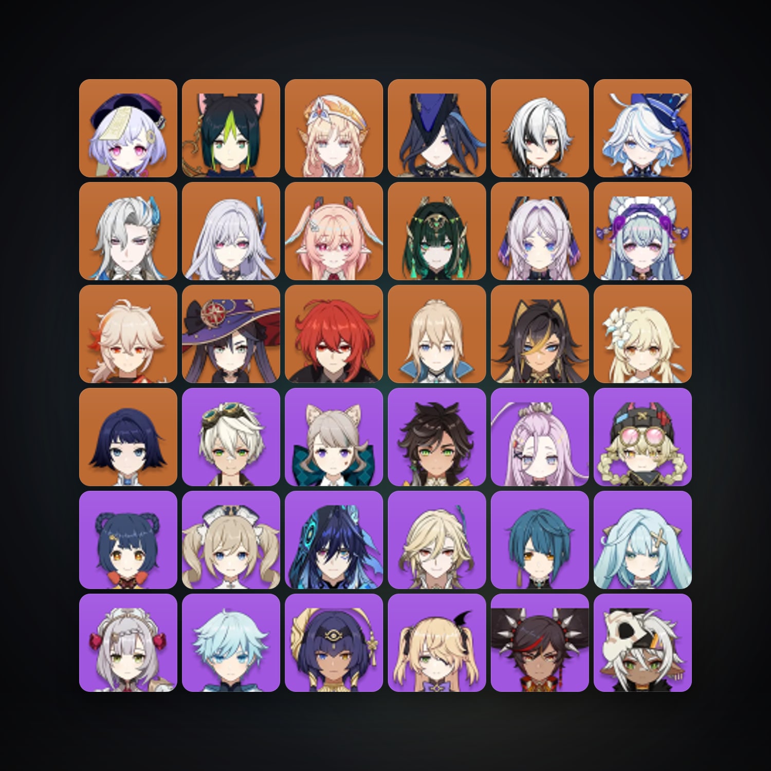 جينشن إمباكت | AR 58 | 65 شخصية | 17× 5★ — HabibiAccounts