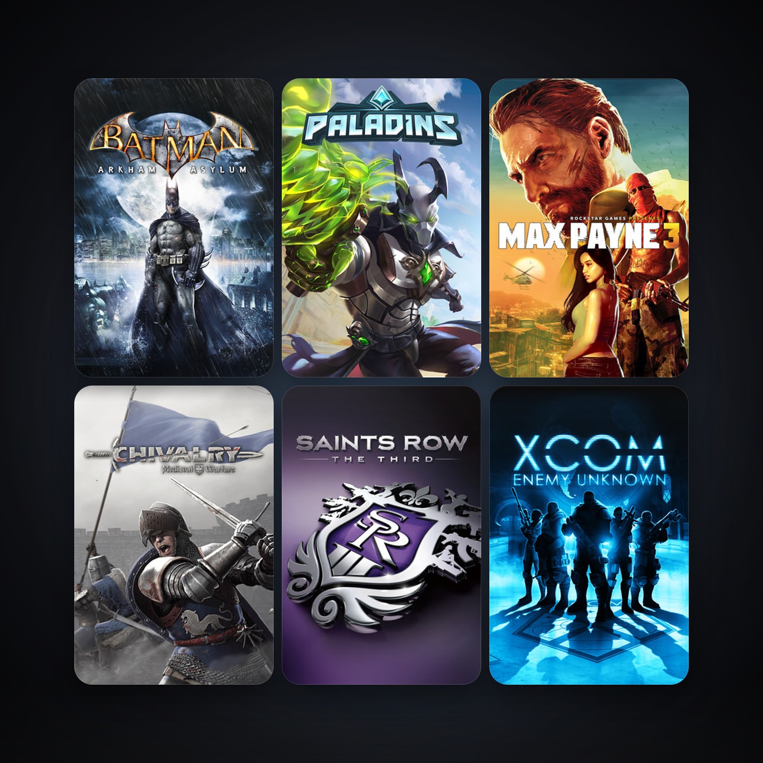 Batman: Arkham Asylum Game of the Year Edition + Saints Row: The Third, 13 games, clean — HabibiAccounts