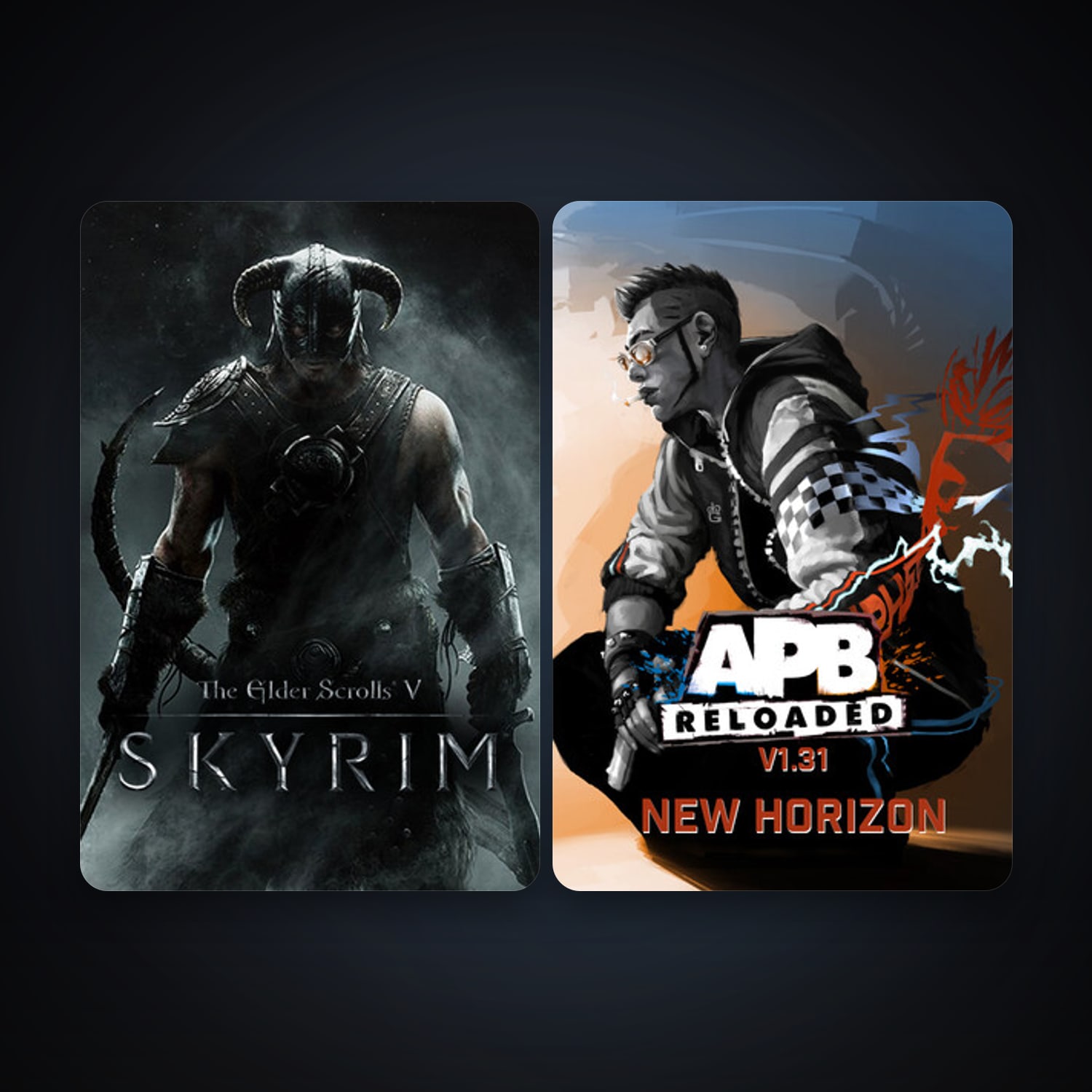 The Elder Scrolls V: Skyrim + APB Reloaded, 4 games, clean — HabibiAccounts