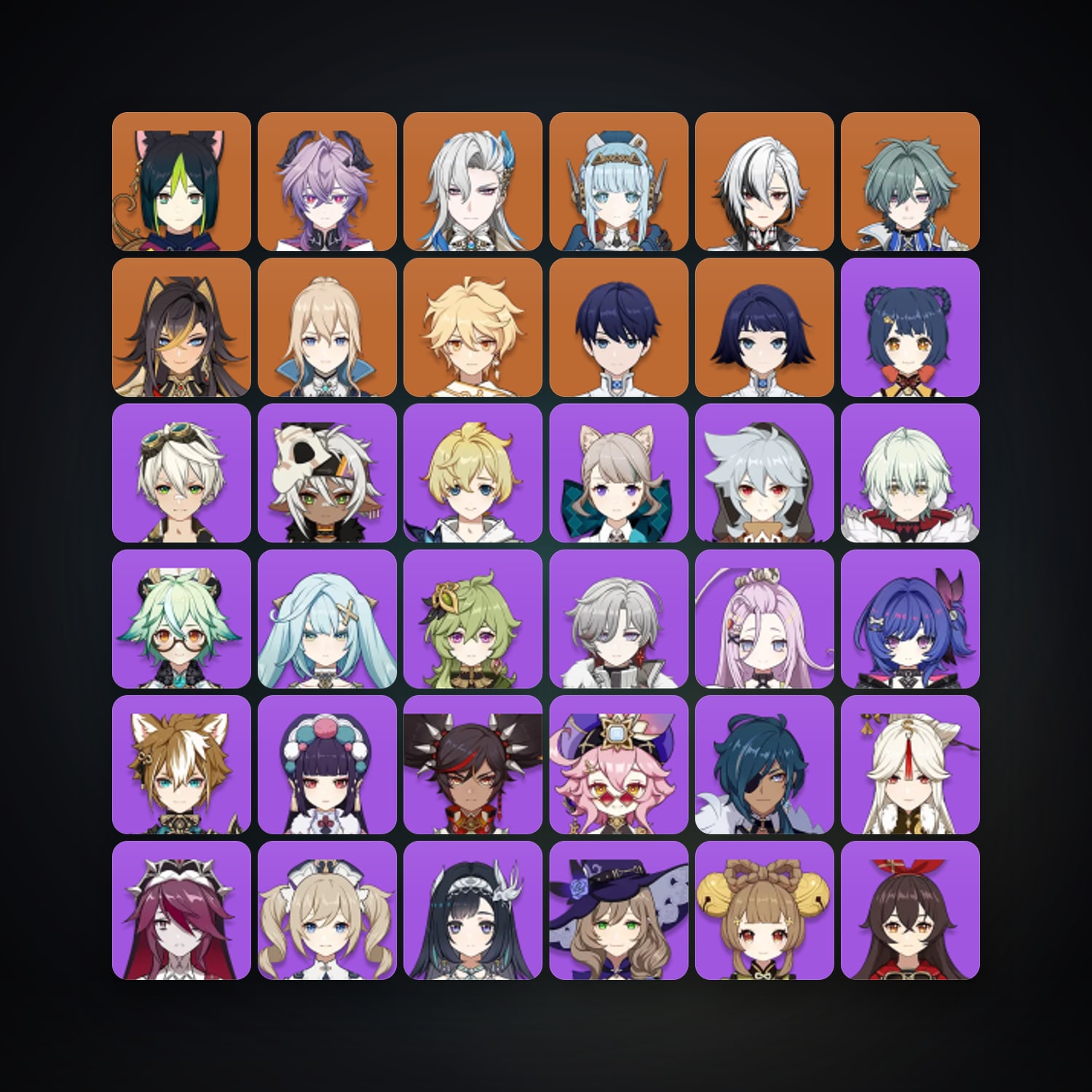 جينشن إمباكت | AR 56 | 44 شخصية | 8× 5★ — HabibiAccounts