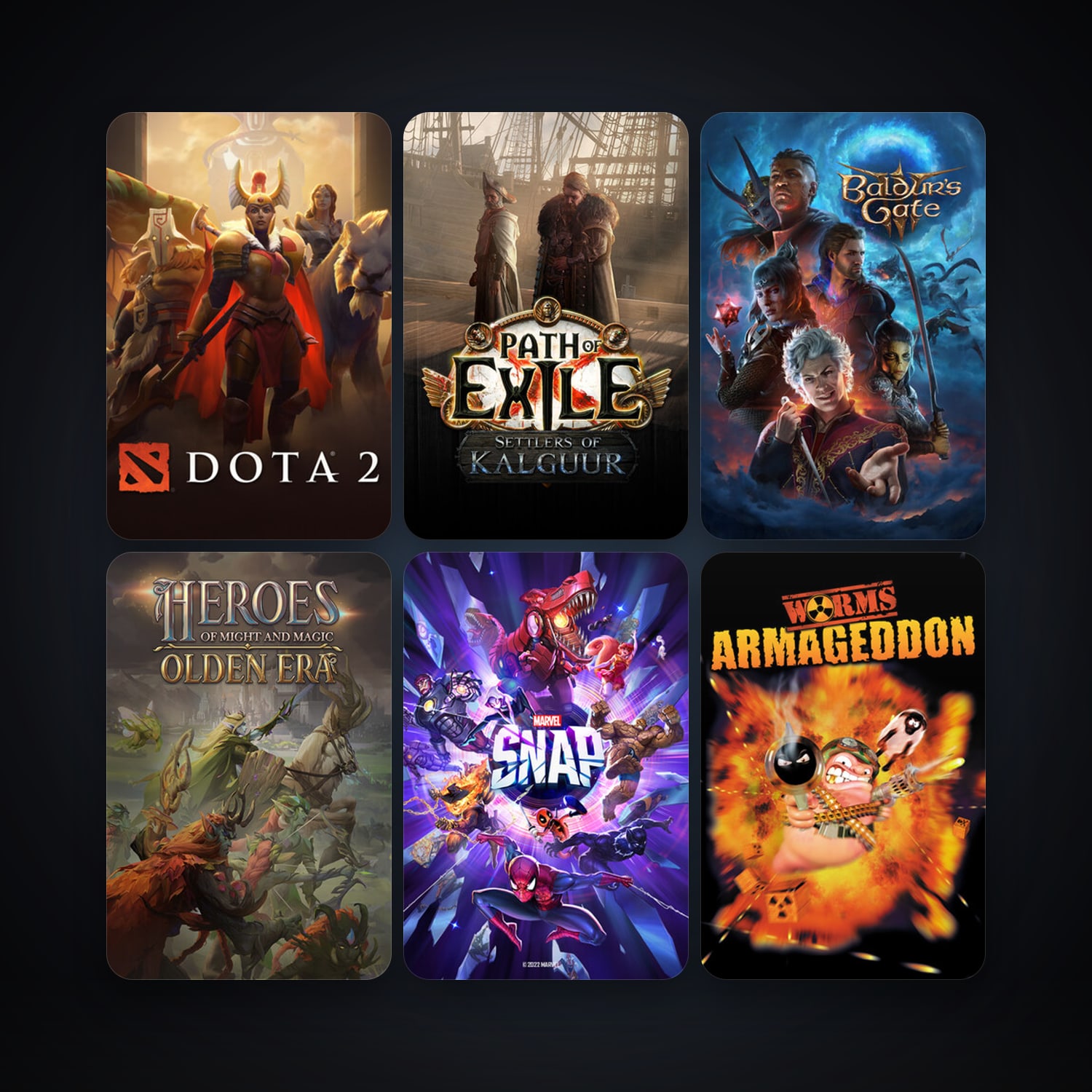 Dota 2 + Worms Armageddon, 11 games, clean — HabibiAccounts