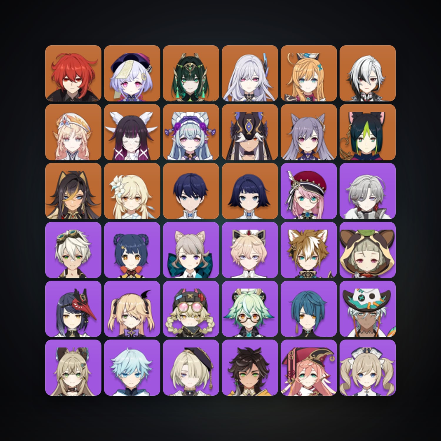 جينشن إمباكت | AR 57 | 59 شخصية | 13× 5★ — HabibiAccounts