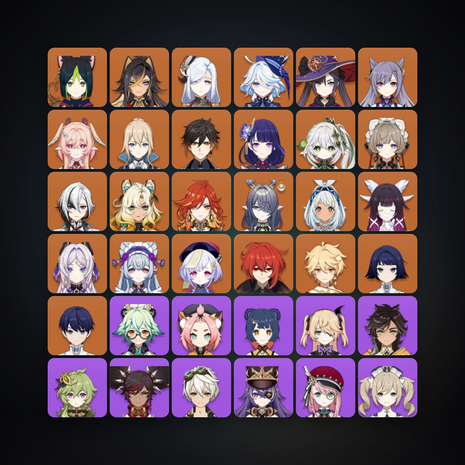 جينشن إمباكت | AR 60 | 70 شخصية | 22× 5★ — HabibiAccounts