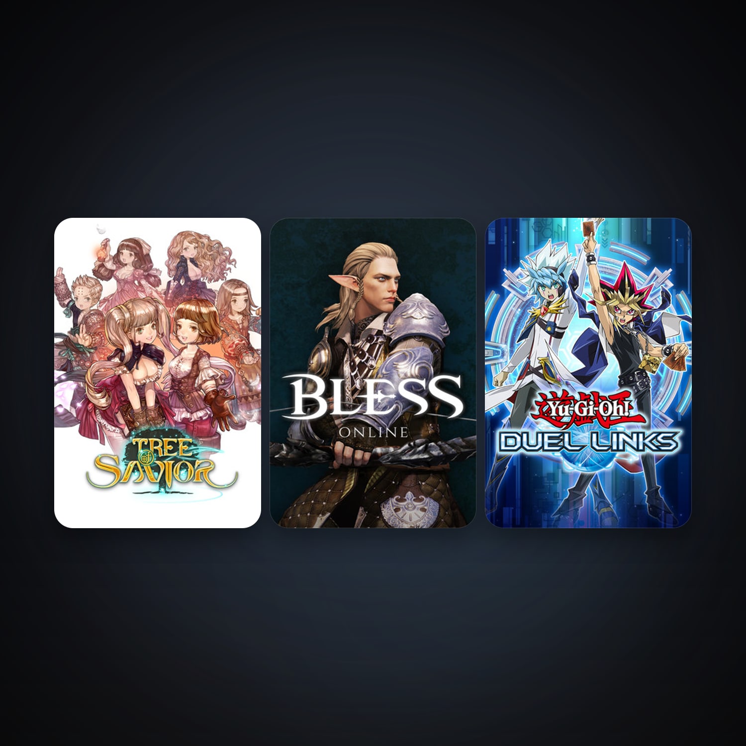 Tree of Savior + Yu-Gi-Oh! Duel Links, 6 games, clean — HabibiAccounts