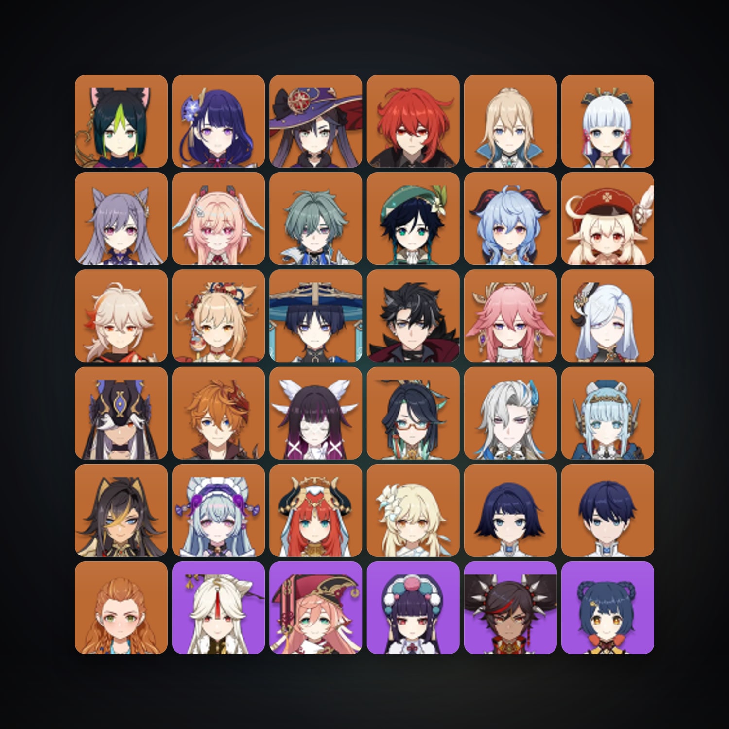 جينشن إمباكت | AR 60 | 79 شخصية | 27× 5★ — HabibiAccounts