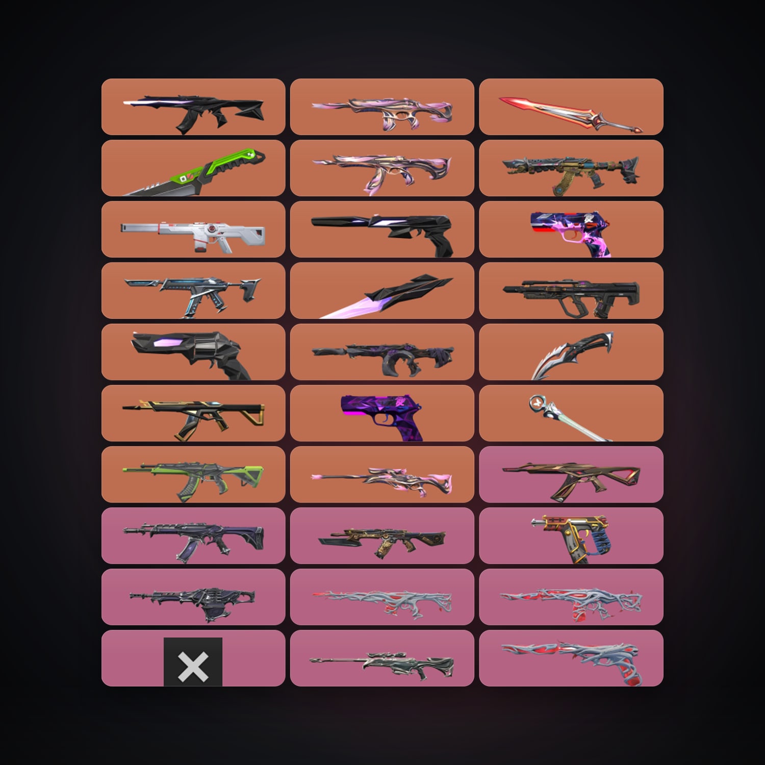 AP Gold 2 locker — 5 knives, 76 skins, lvl 262 — HabibiAccounts