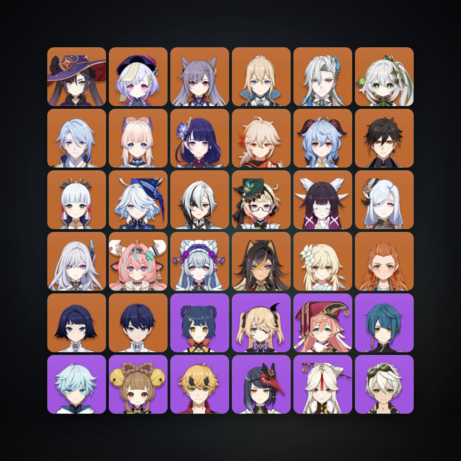 Genshin Impact | AR 58 | 71 Chars | 22× 5★ — Genshin / miHoYo Account — HabibiAccounts