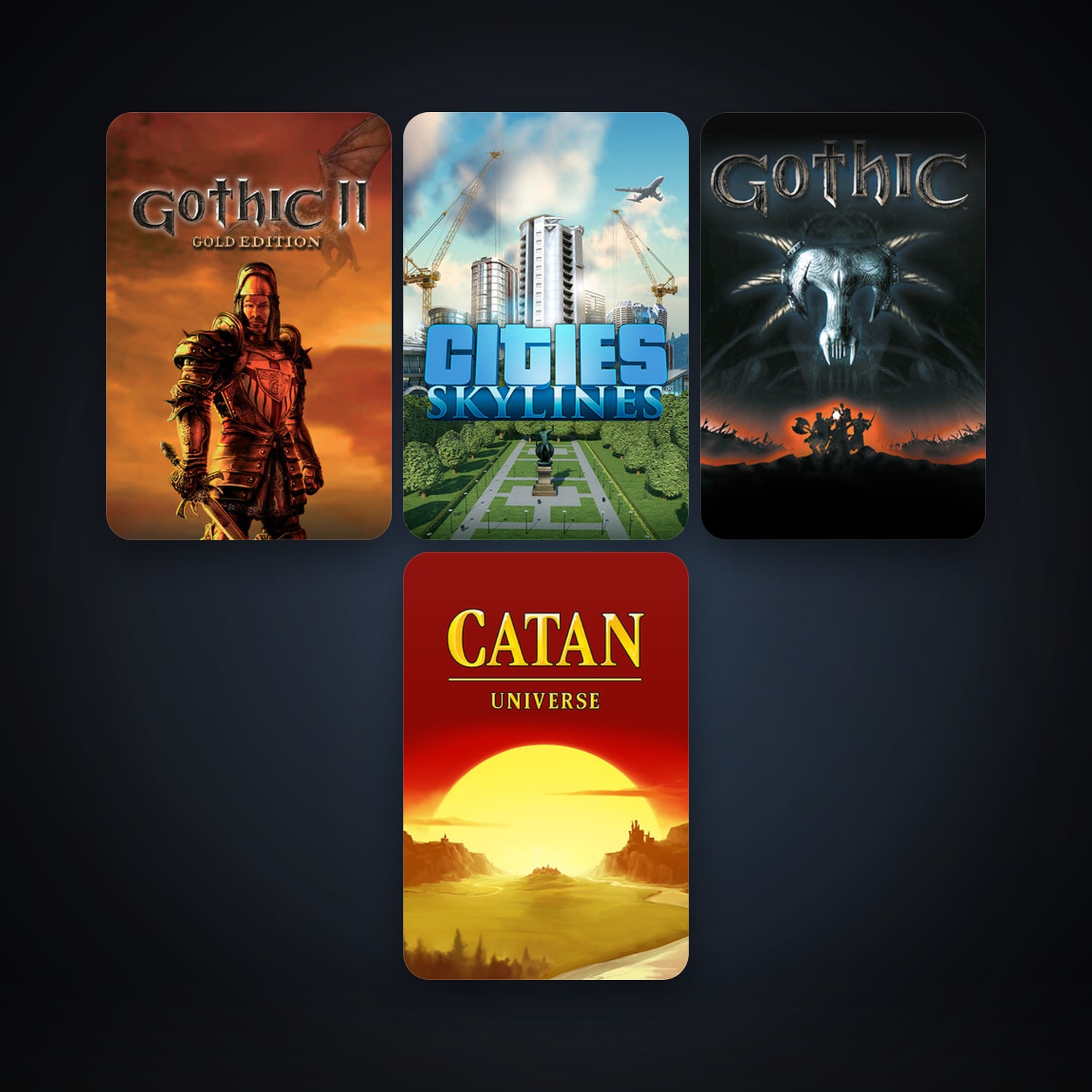 Gothic II: Gold Edition + Gothic 1, 7 games, clean — HabibiAccounts