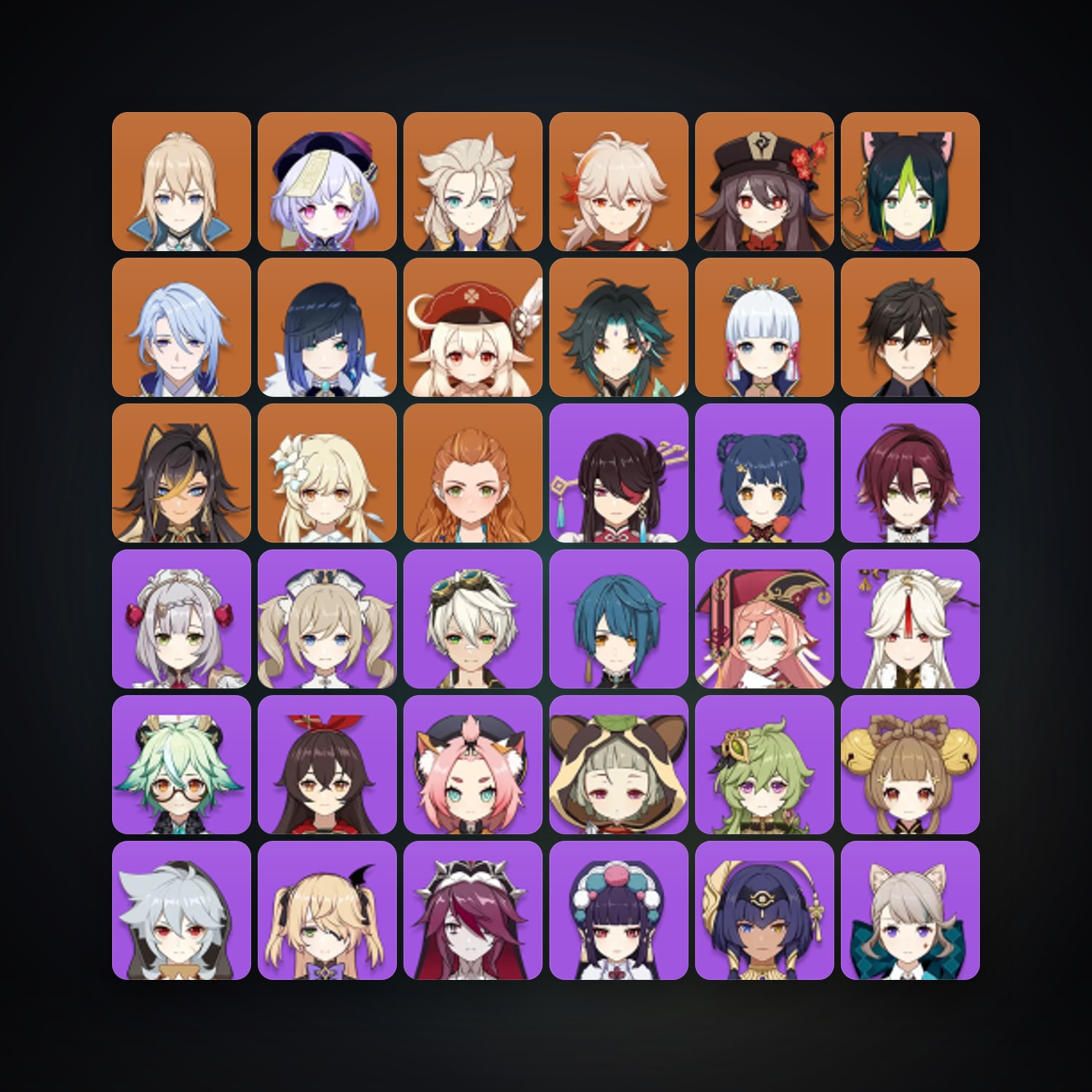 Genshin Impact | AR 57 | 49 Chars | 13× 5★ — Genshin / miHoYo Account — HabibiAccounts