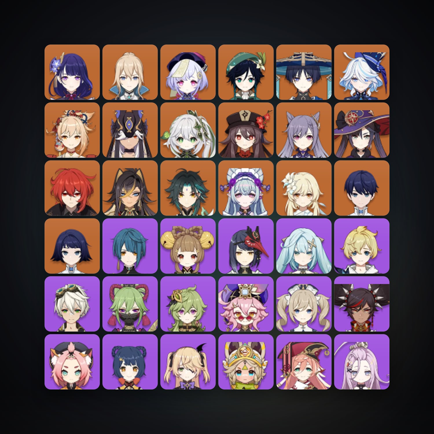 Genshin Impact | AR 57 | 62 Chars | 16× 5★ — Genshin / miHoYo Account — HabibiAccounts