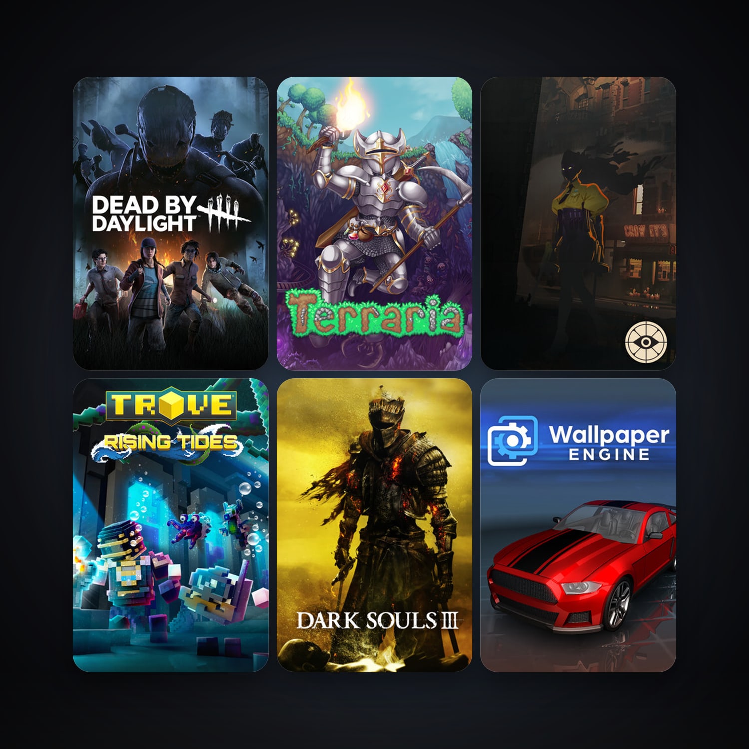 Terraria + Trove, 80 games, Steam 16, clean — HabibiAccounts