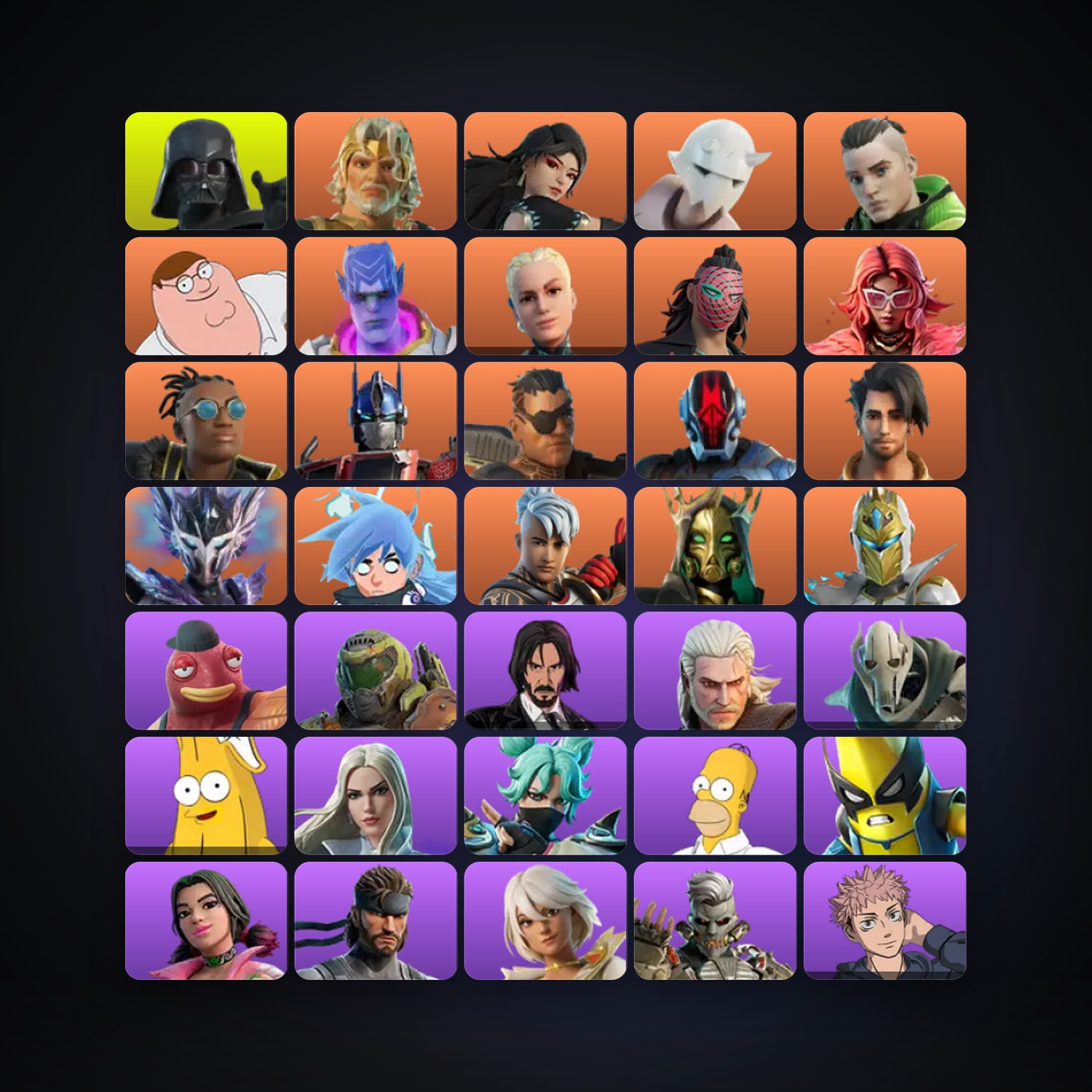Fortnite locker — 192 skins — 3K V-Bucks — lvl 3363 — HabibiAccounts